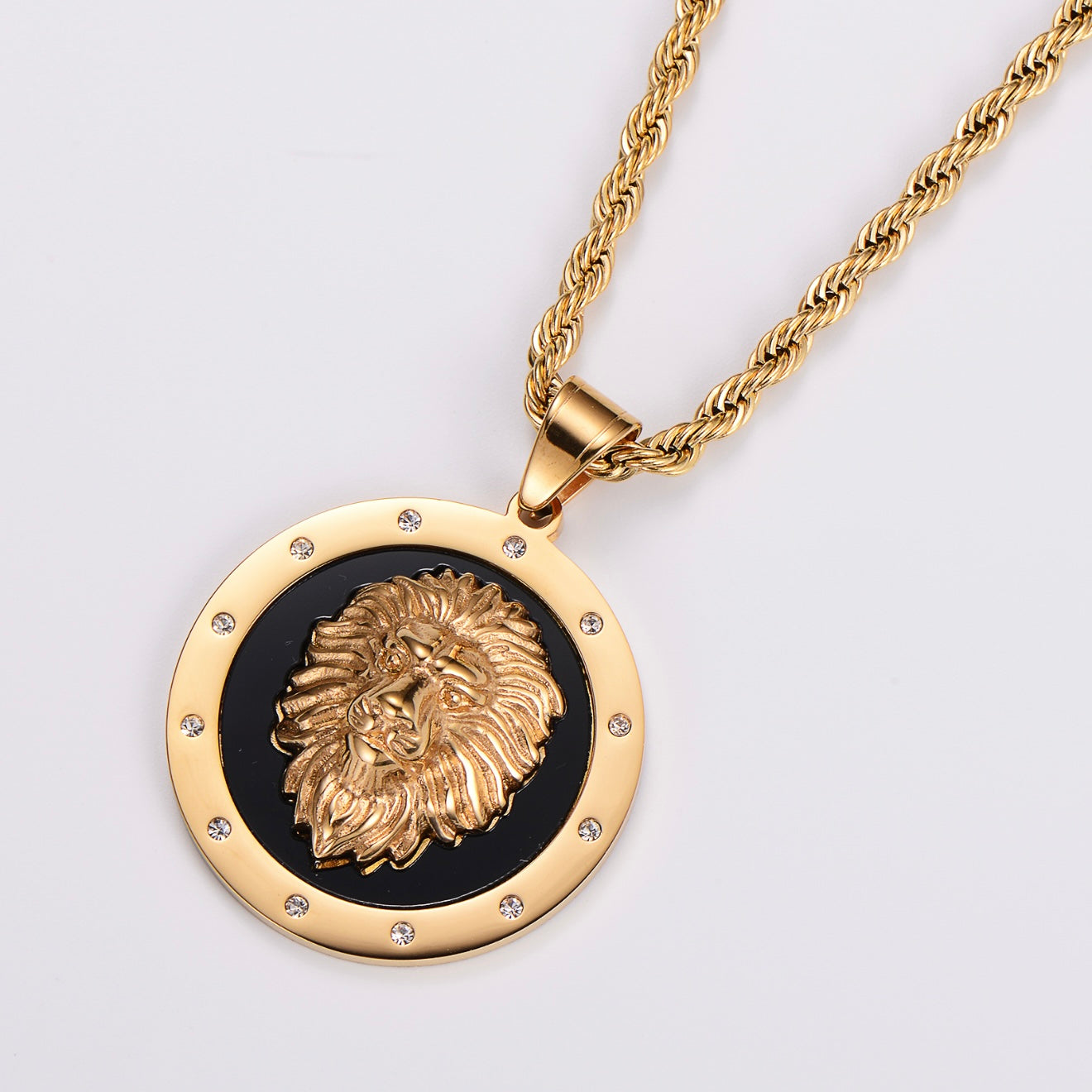 KALIKO "Lion Plated" Rope Chain + Pendant (Gold) 499
