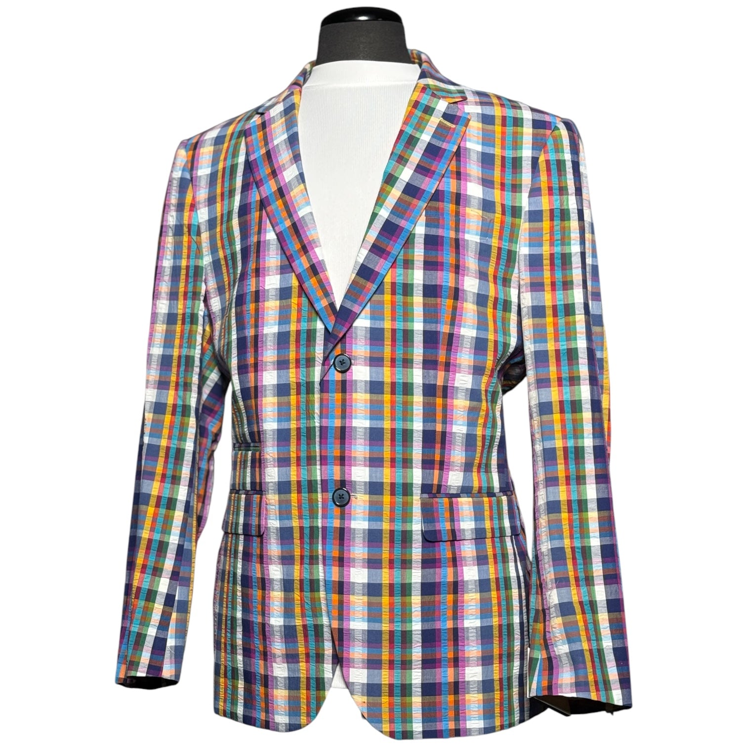 Inserch Seersucker "Countach" Blazer (Purple Multi)