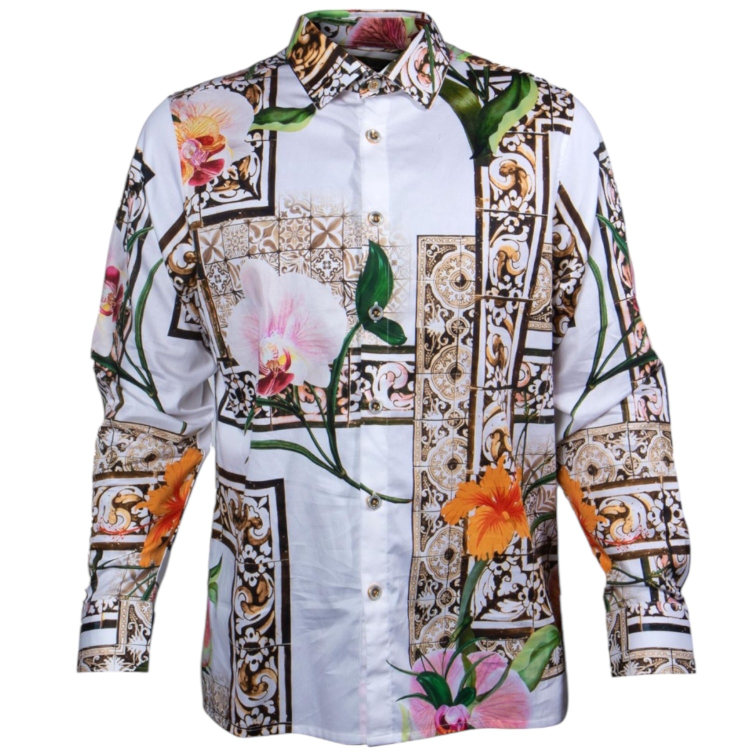 Prestige Cotton Luxury Shirt (Brown) 451