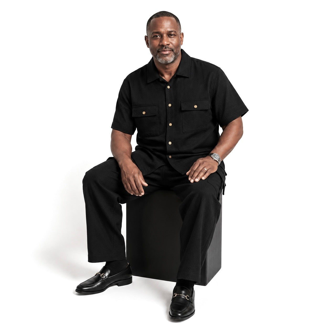 Lanzino "Cargo" Pant Set (Black)