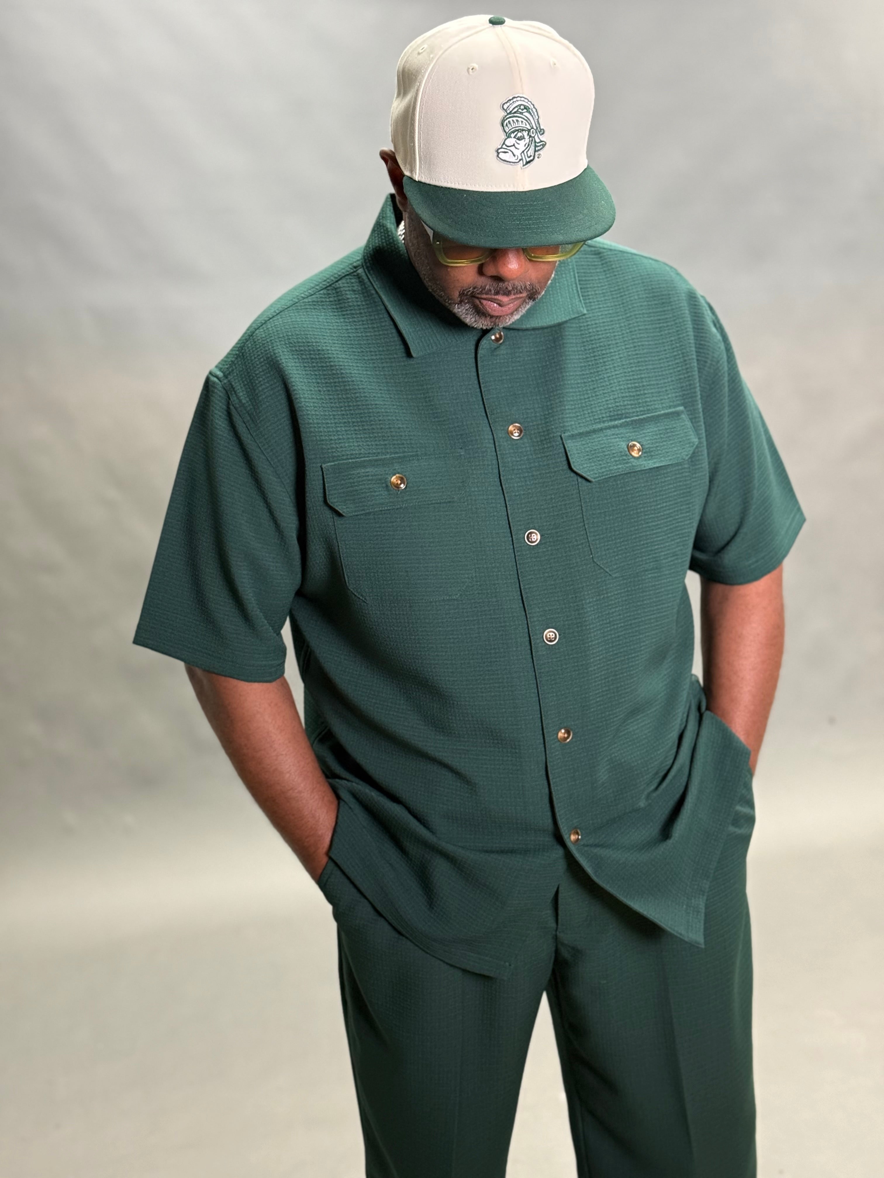 Lanzino "Midtown" Pant Set (Hunter)