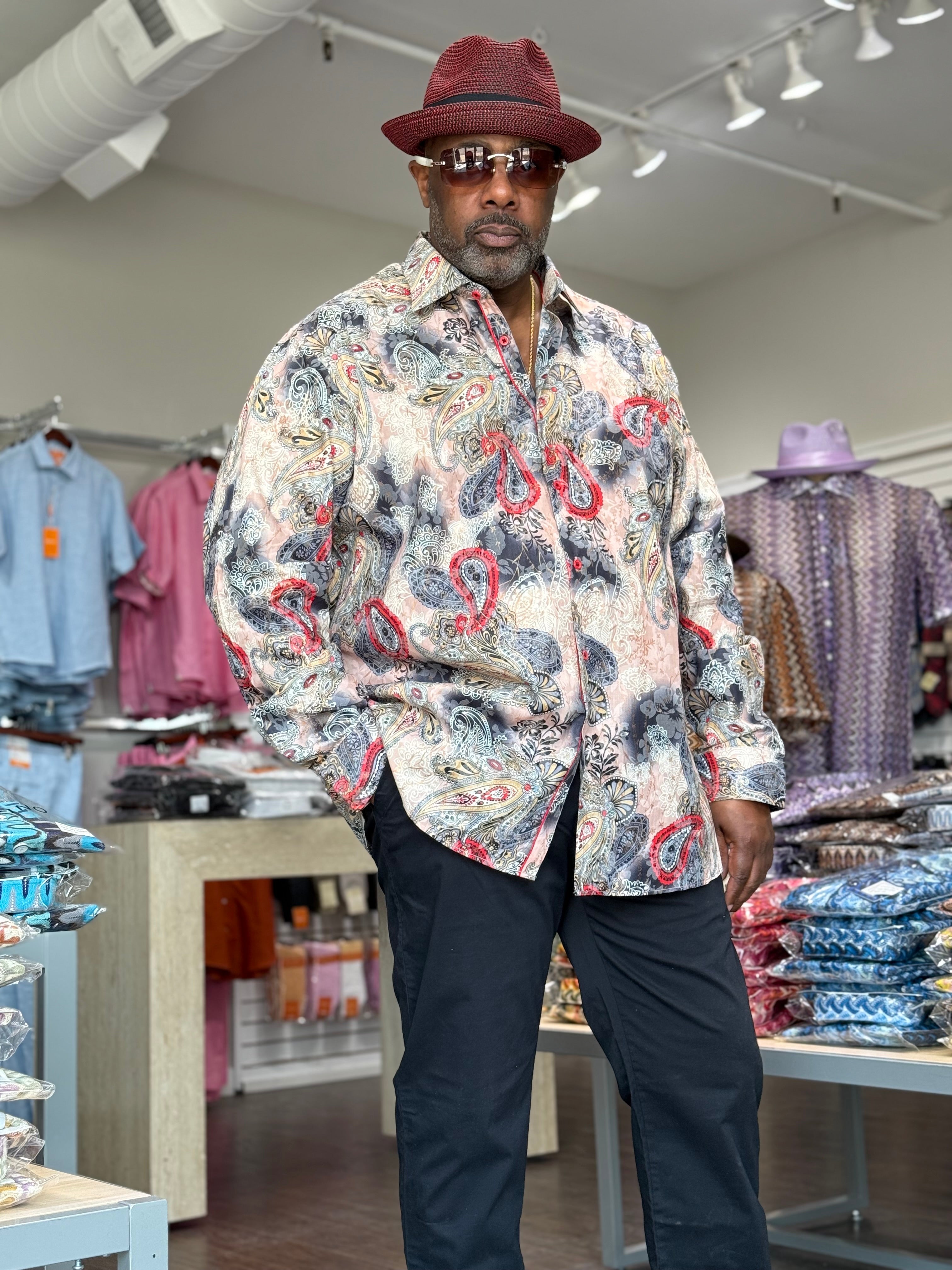 Cigar Couture "Dexter" Shirt (Beige) 5019