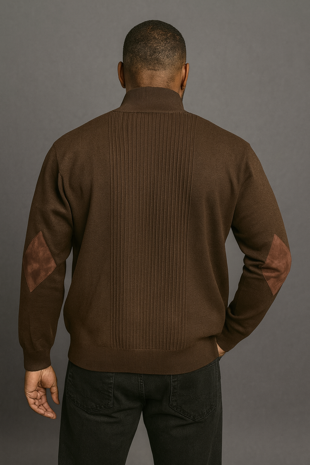 Silversilk Sweater Jacket (Brown) 11009