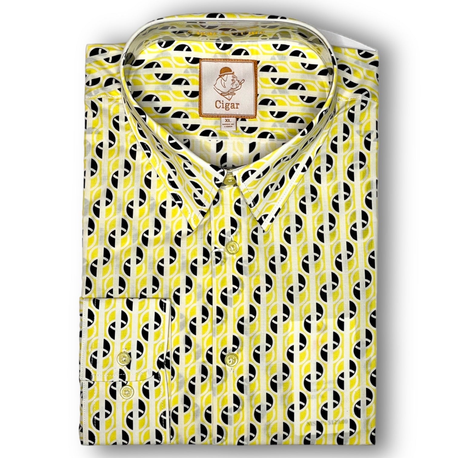 yellow dress shirts for men Cigar Couture Sunset2