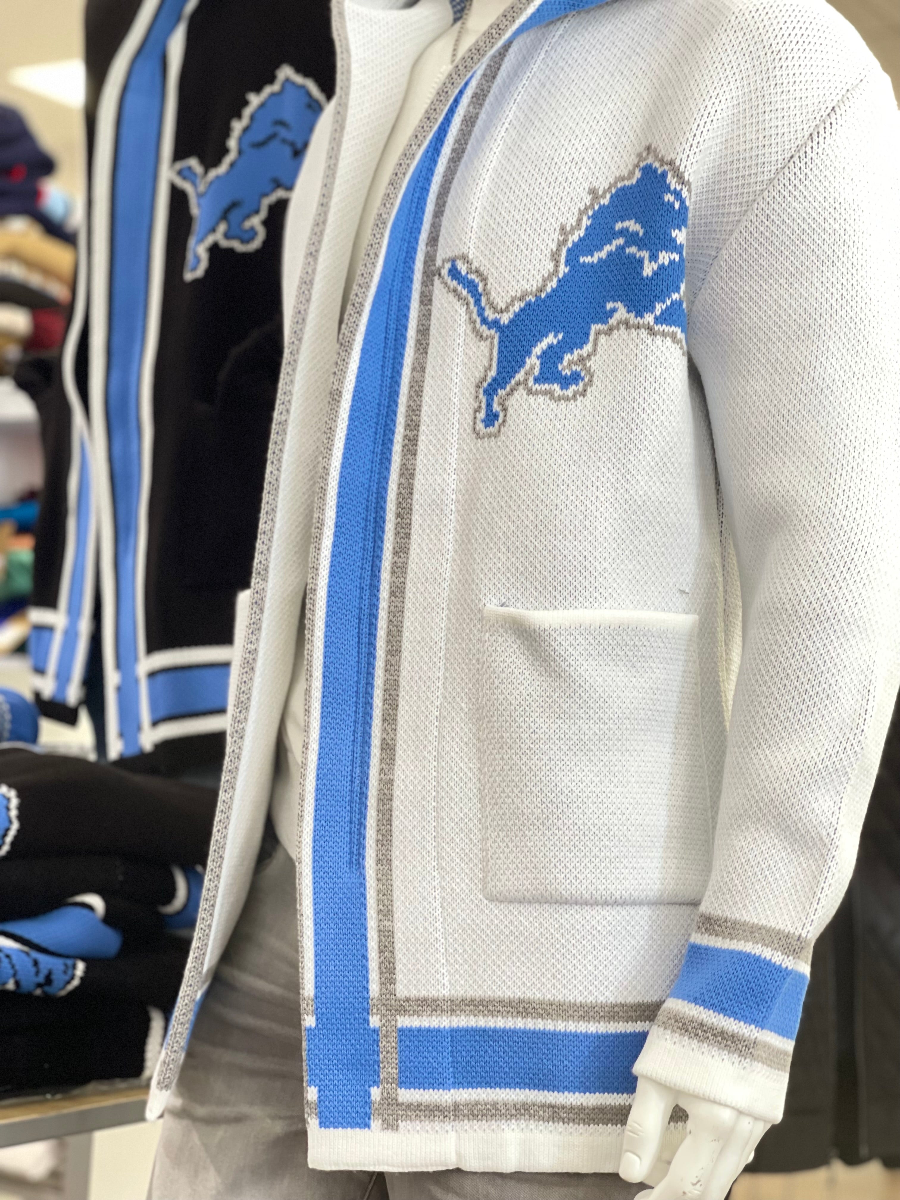 OIM "Detroit" 3/4 Length Sweater Jacket (White)