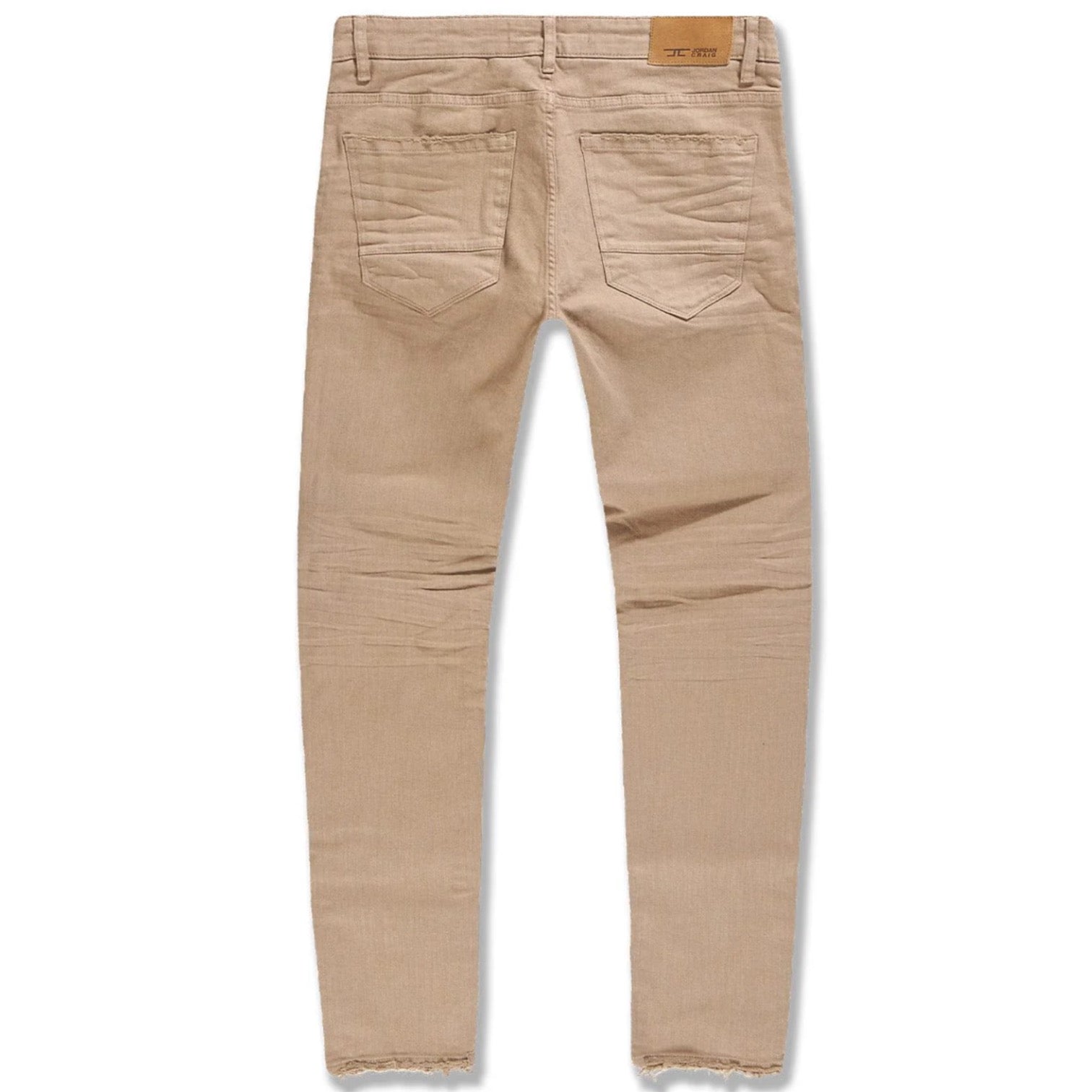 Jordan Craig Collins Straight Fit Distressed Jeans Men's – Khaki JC990R