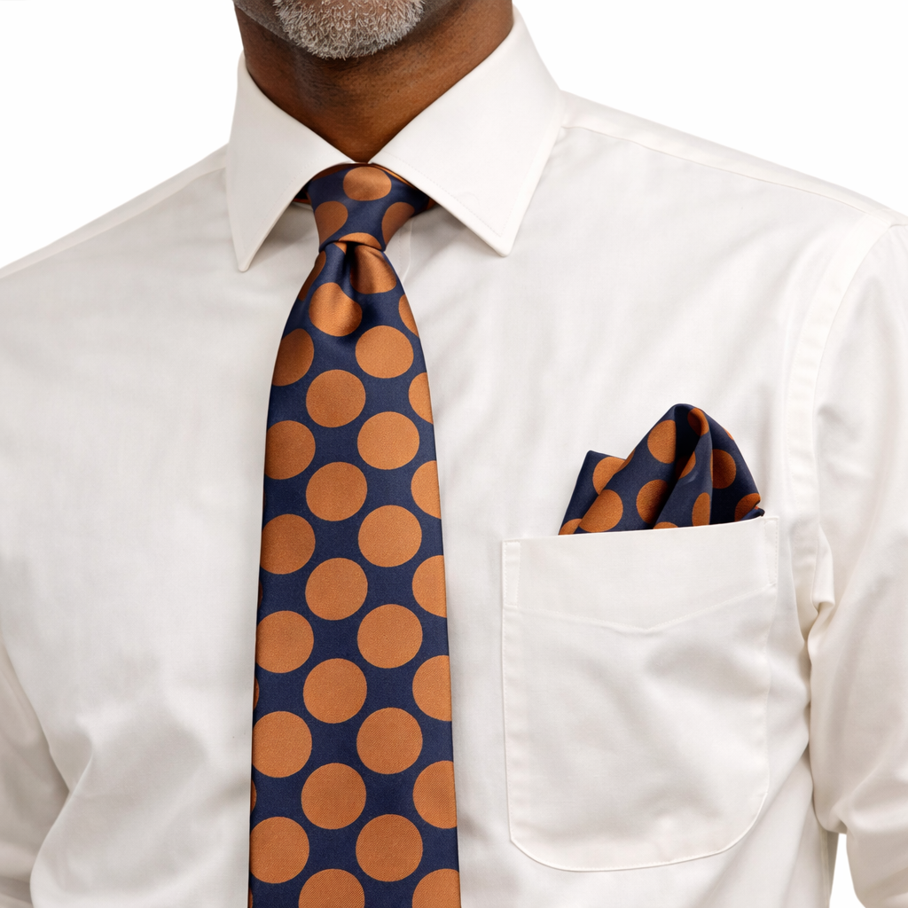 Rossi Man Tie & Pocket Round Set – RMR609-8