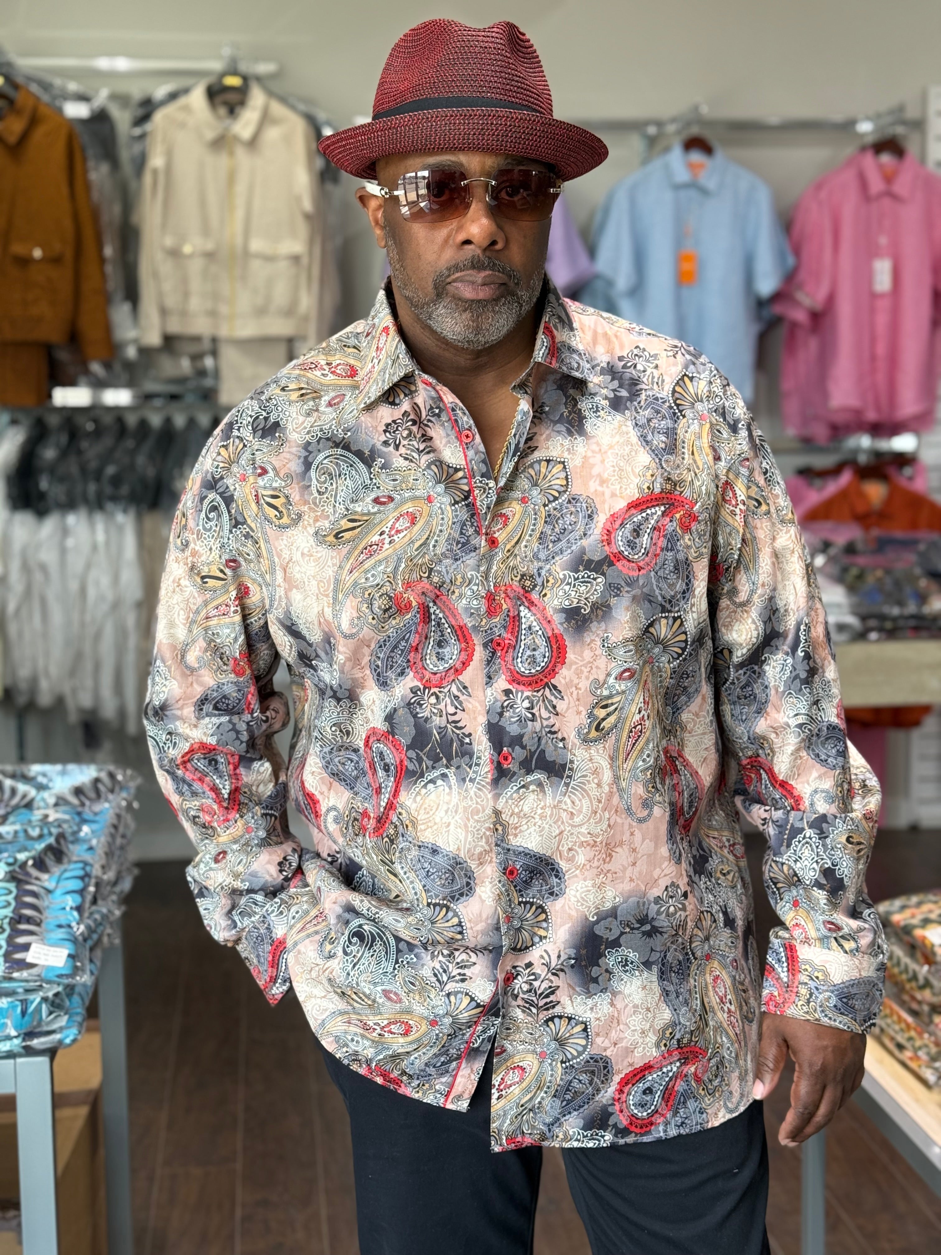 Cigar Couture "Dexter" Shirt (Beige) 5019