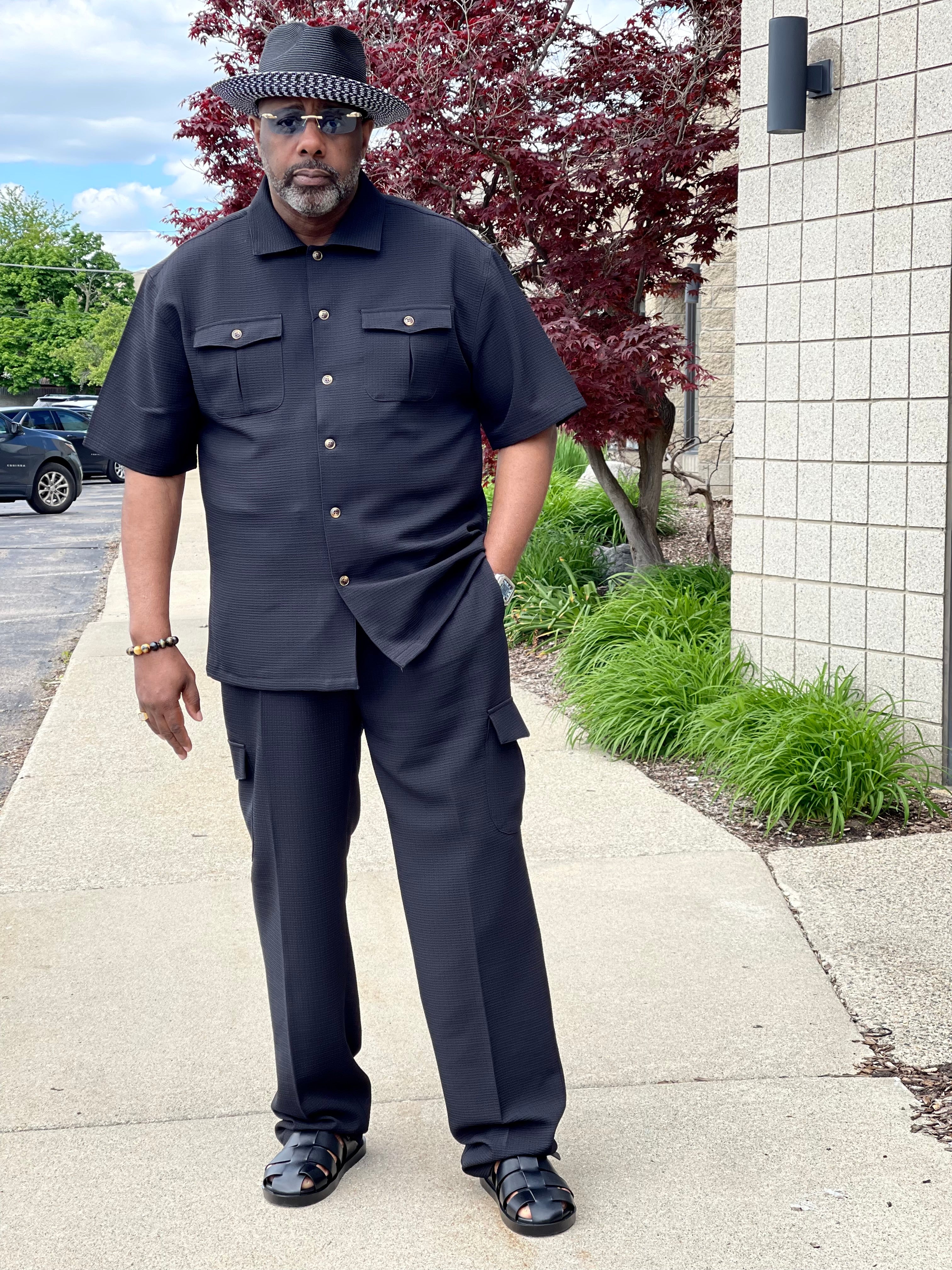 Lanzino "Cargo" Pant Set (Black)