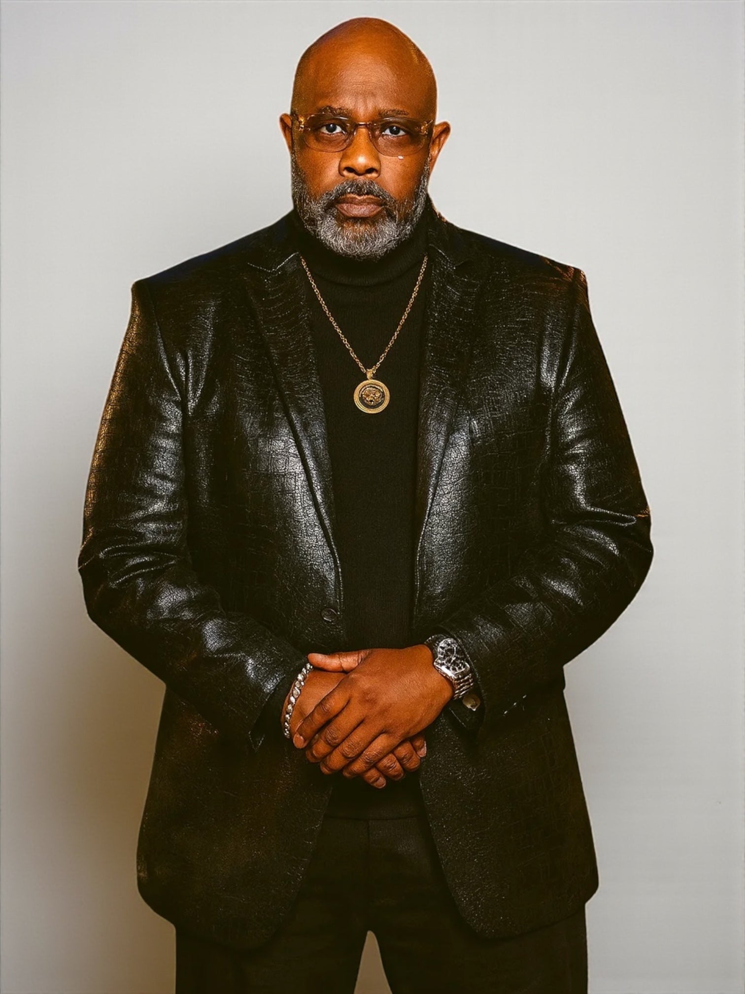 Croco Printed "King" Blazer (Black)