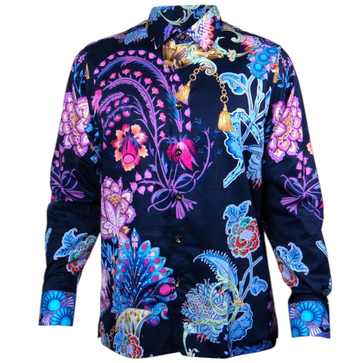 Prestige Cotton Luxury Shirt (Navy) 450