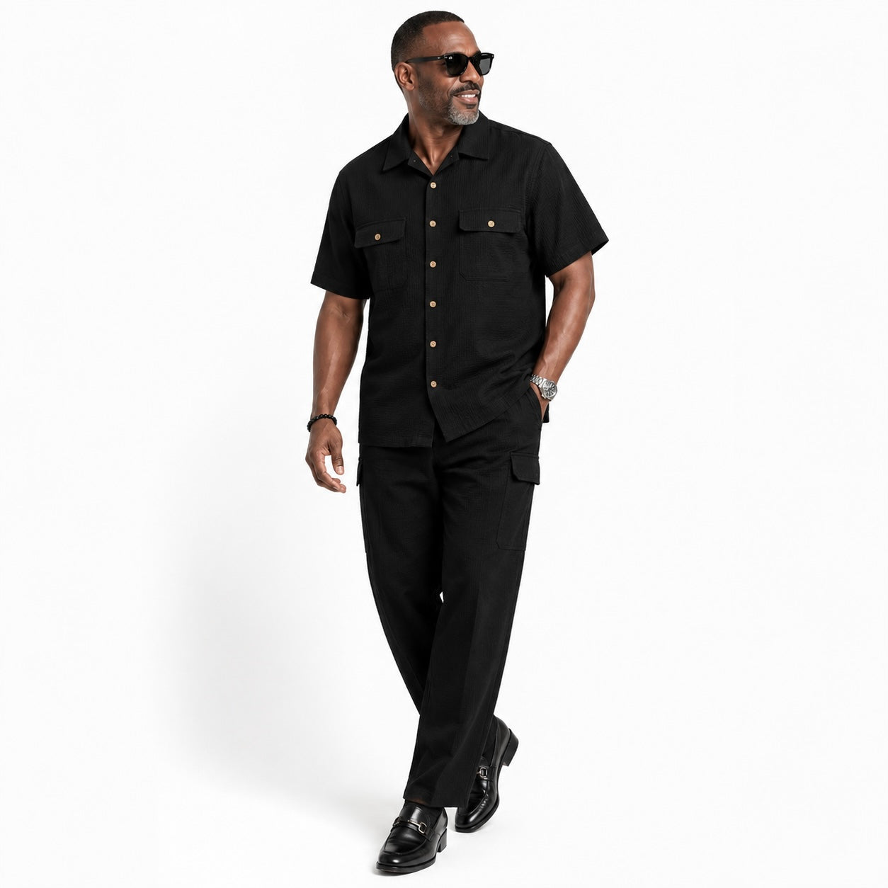Lanzino "Cargo" Pant Set (Black)