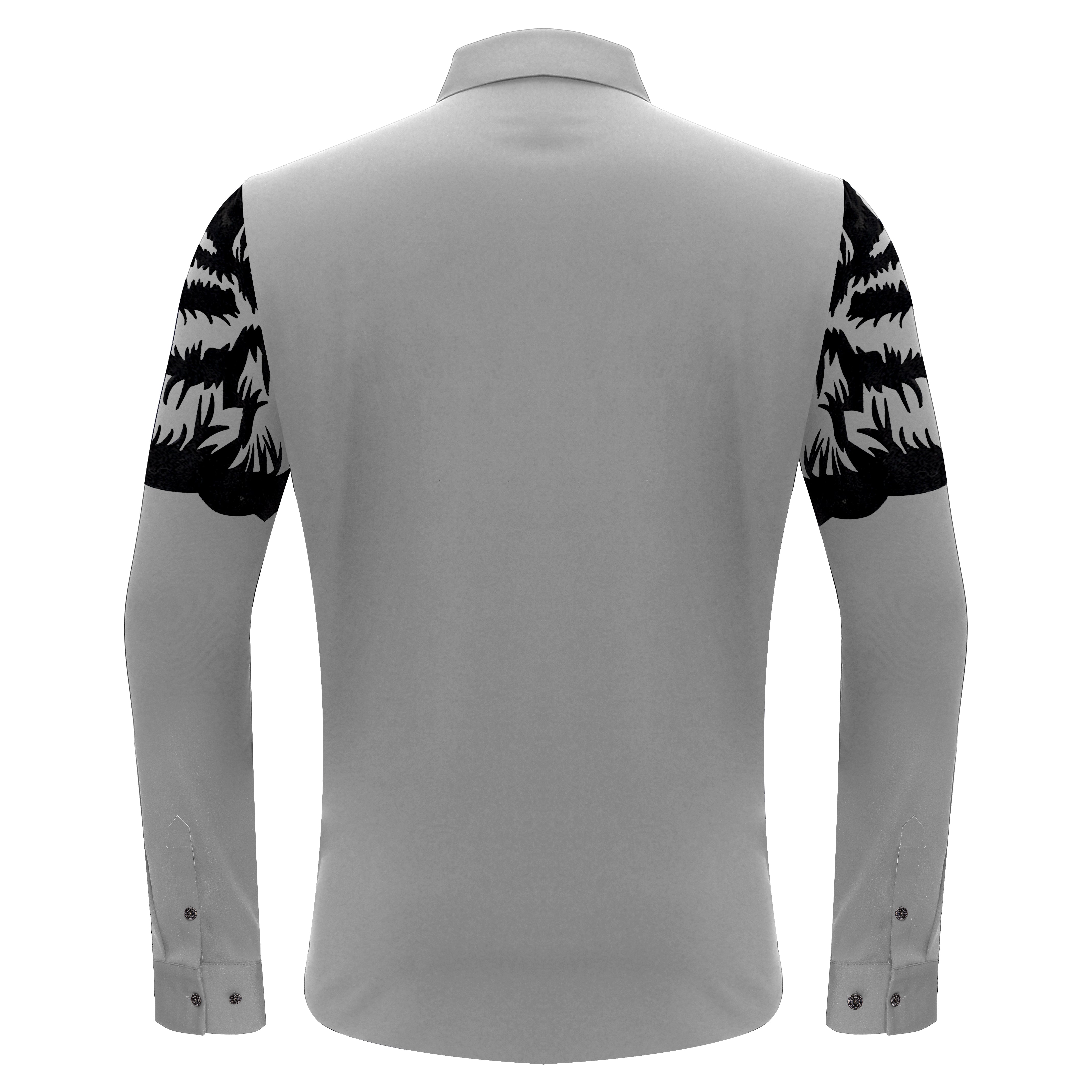 Tiger's Wrath Button-Up Shirt SILVER/GUN