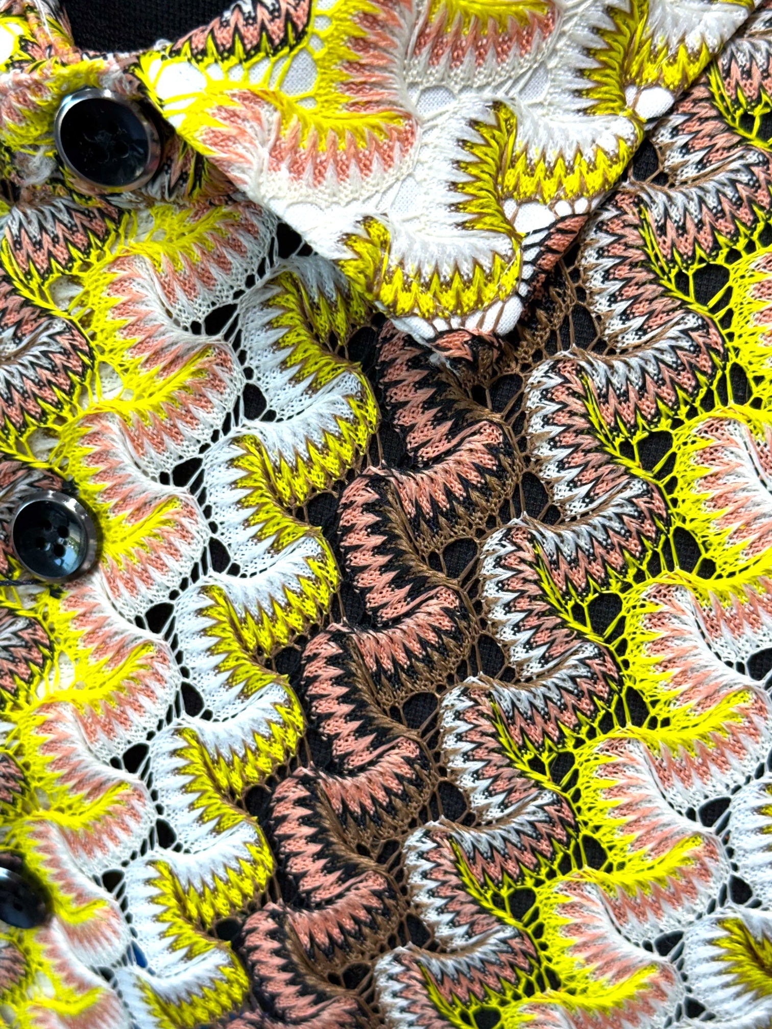 Lanzino "Woven" Short Sleeve Shirt (Yellow) 102