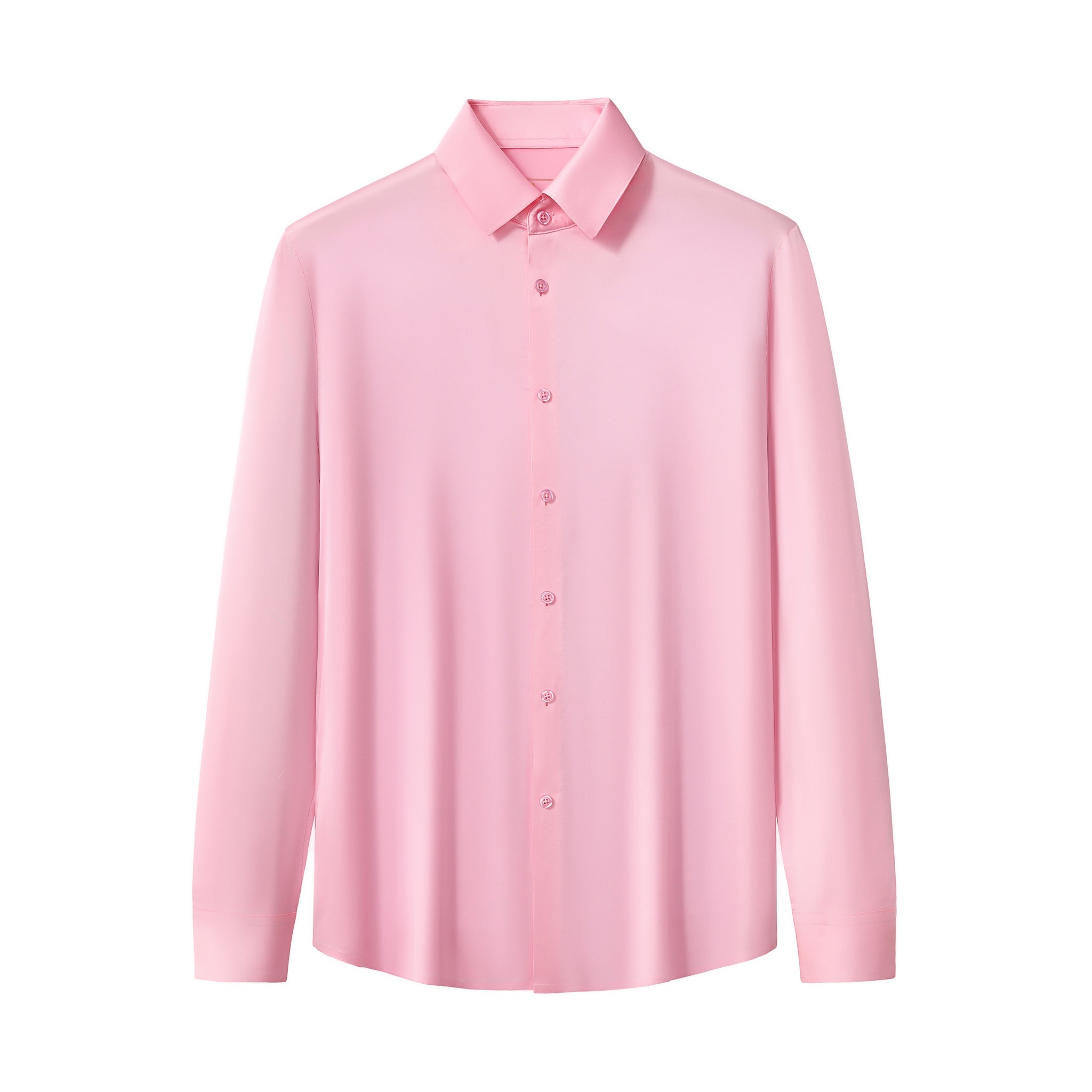 SIGNATURE SATIN STITCHLESS LS Shirt PINK