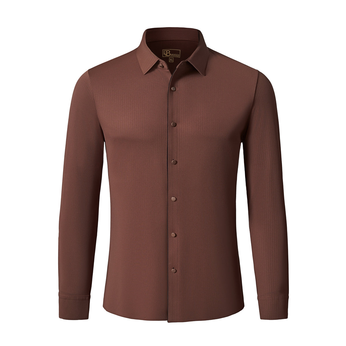 Precision Stitchless LS Shirt COFFEE