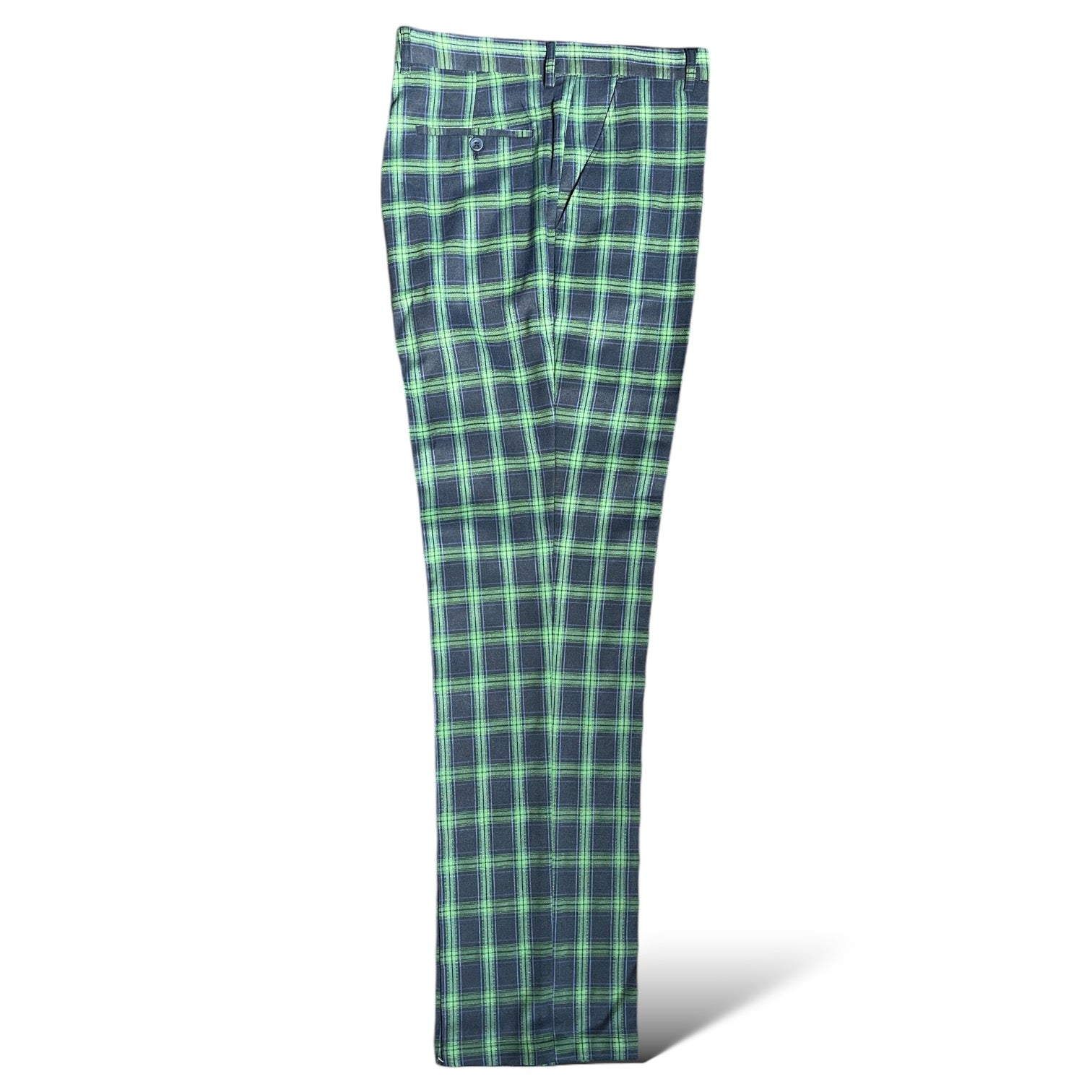 Prestige Mens Navy/Green Plaid Dress Pants Navy 2 36 Prestige Mens Navy/Green Plaid Dress Pants Navy 2 36