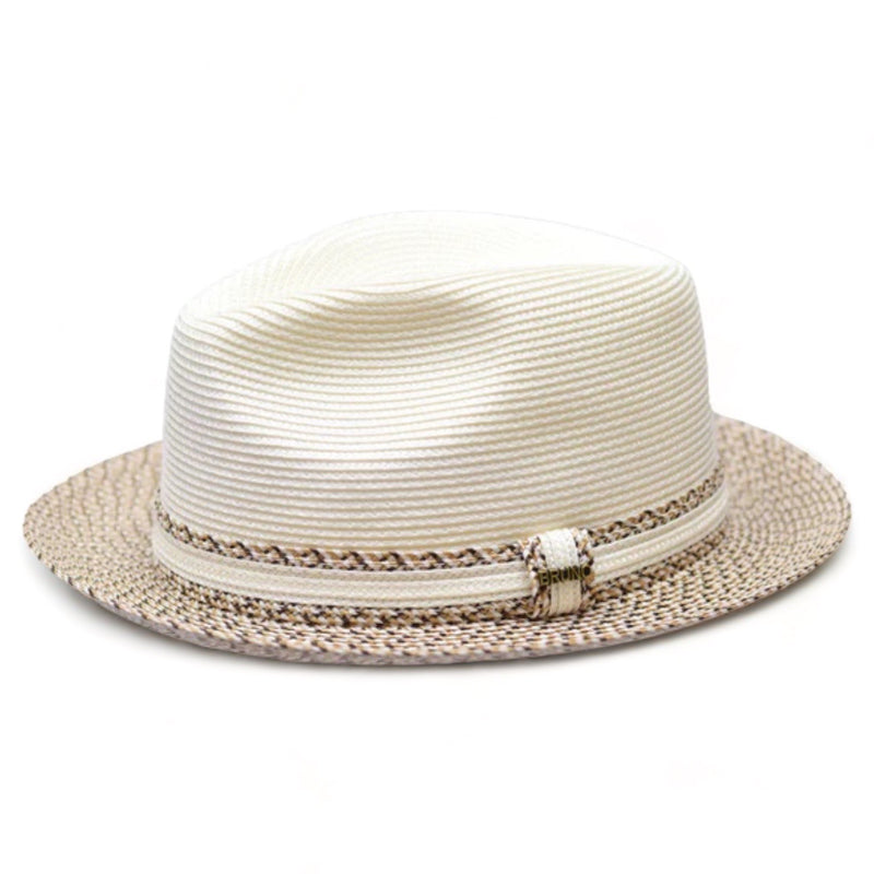 Bruno Capelo Straw Hat "Antonio" (Ivory/Cognac)