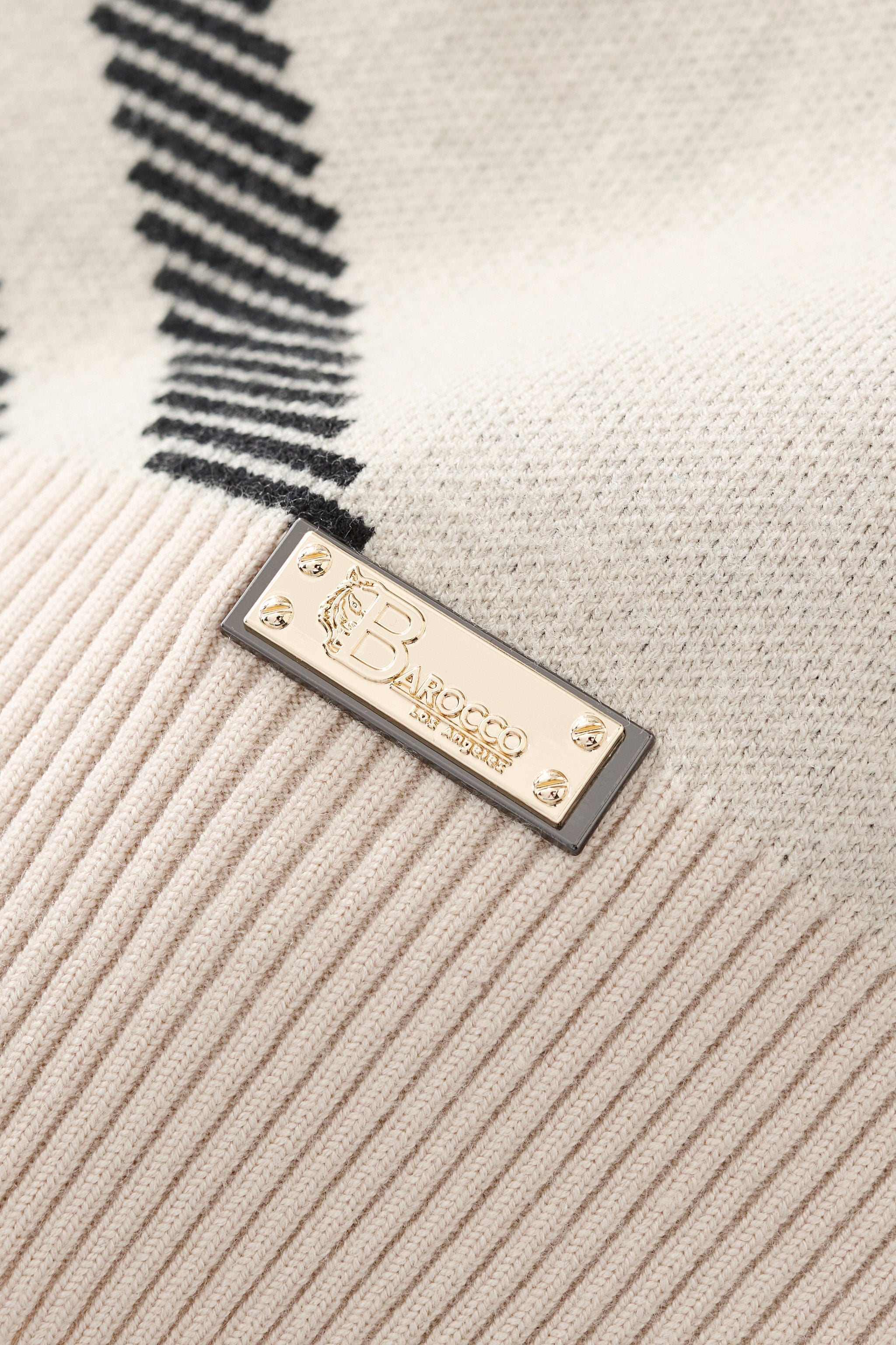 Paramount Lattice Knit LS IVORY