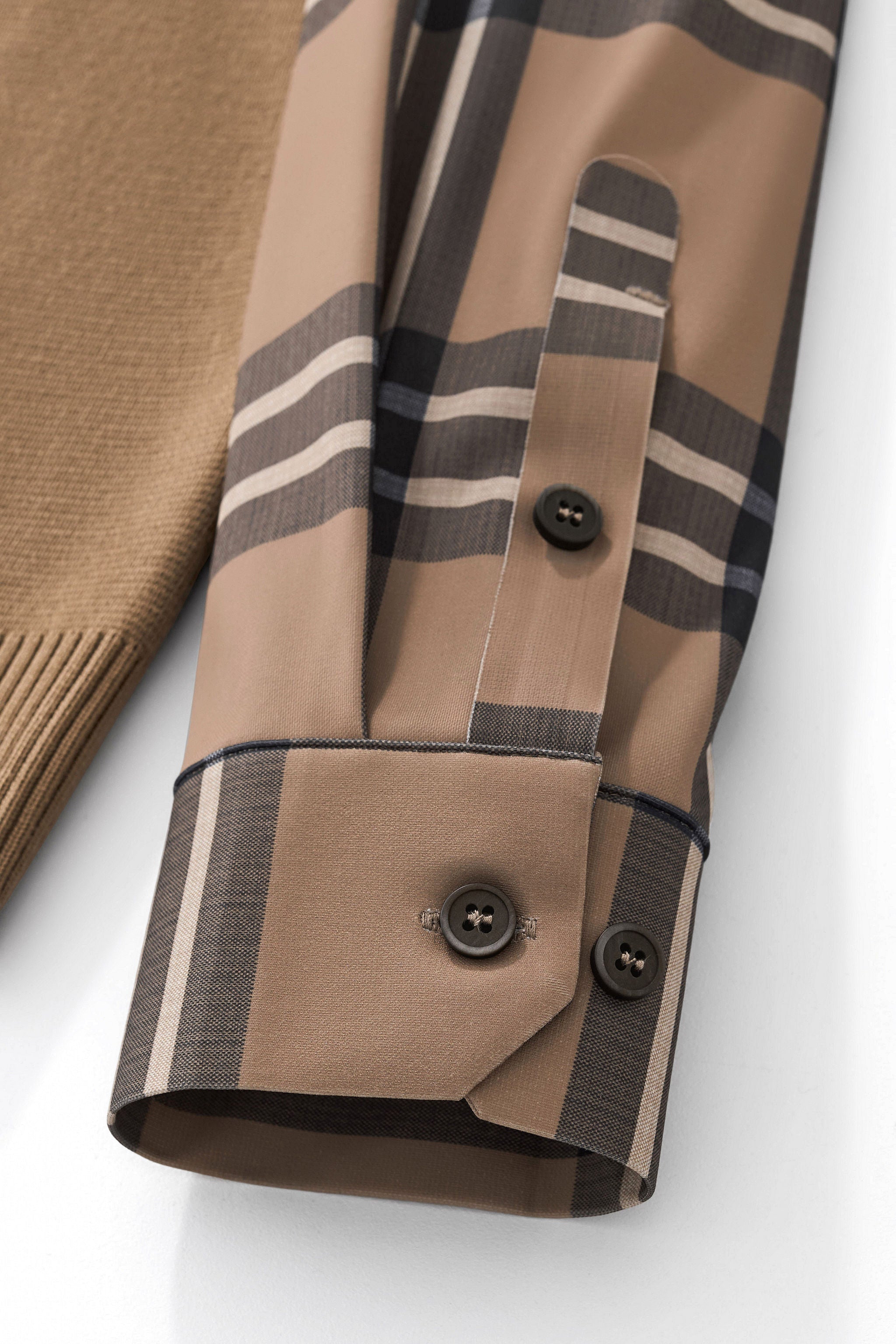 Hybrid Knit LS Shirt KHAKI