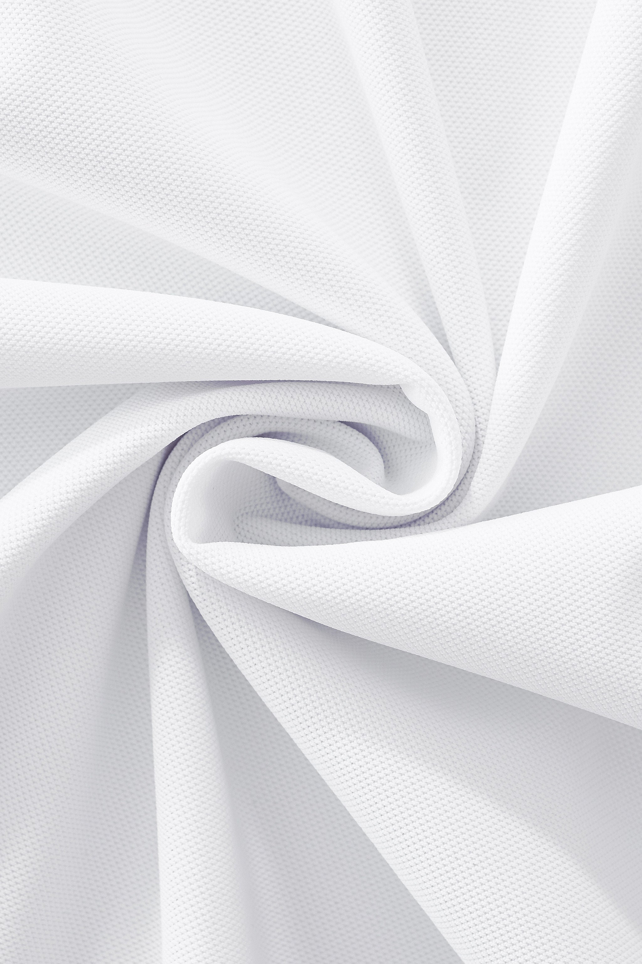 Pattern Trim Performance Polo – El Baron WHITE