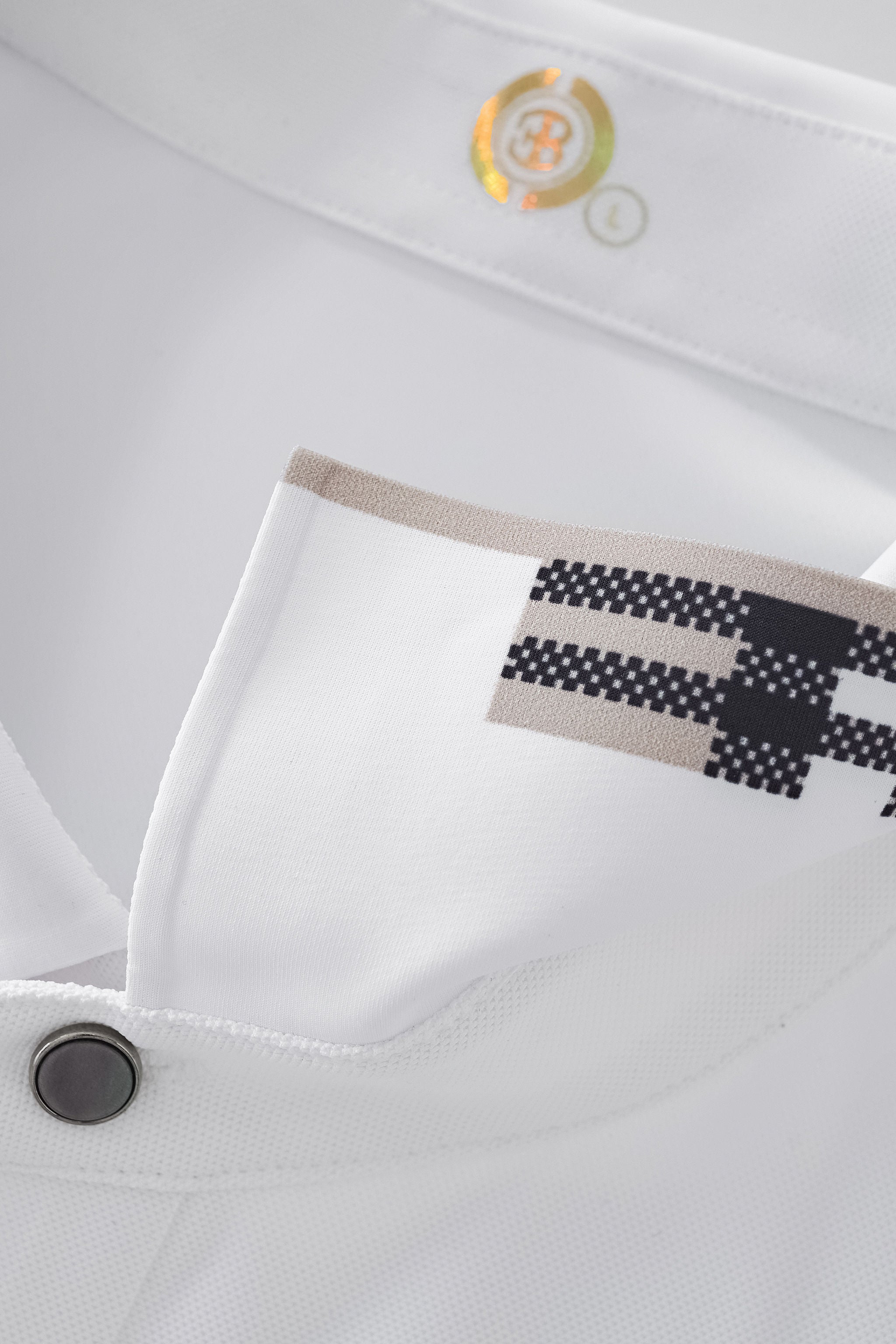Signature Trim Performance Polo – El Baron WHITE