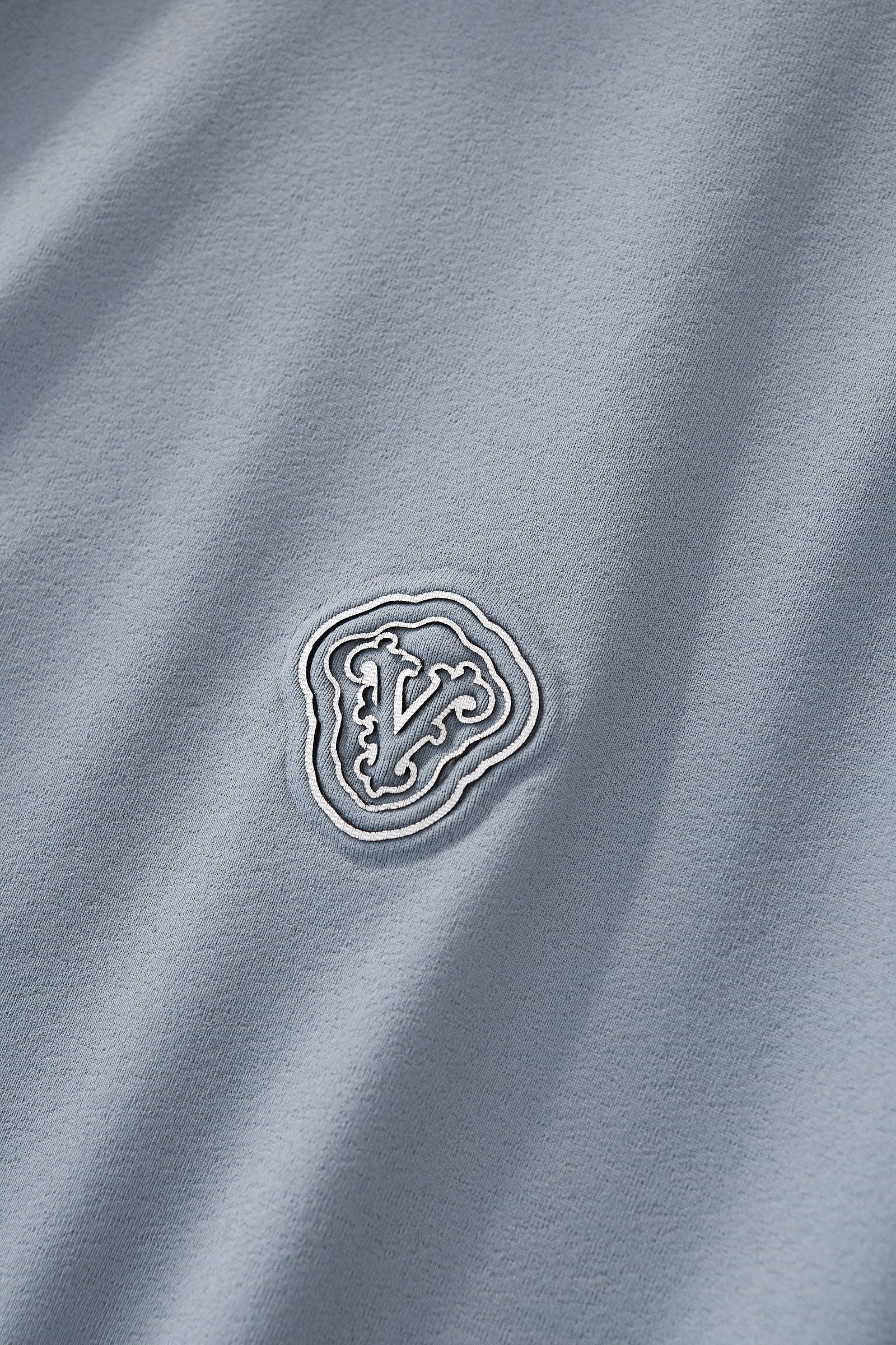 Perforated Collar Performance Polo – El Baron GREY/SILVER