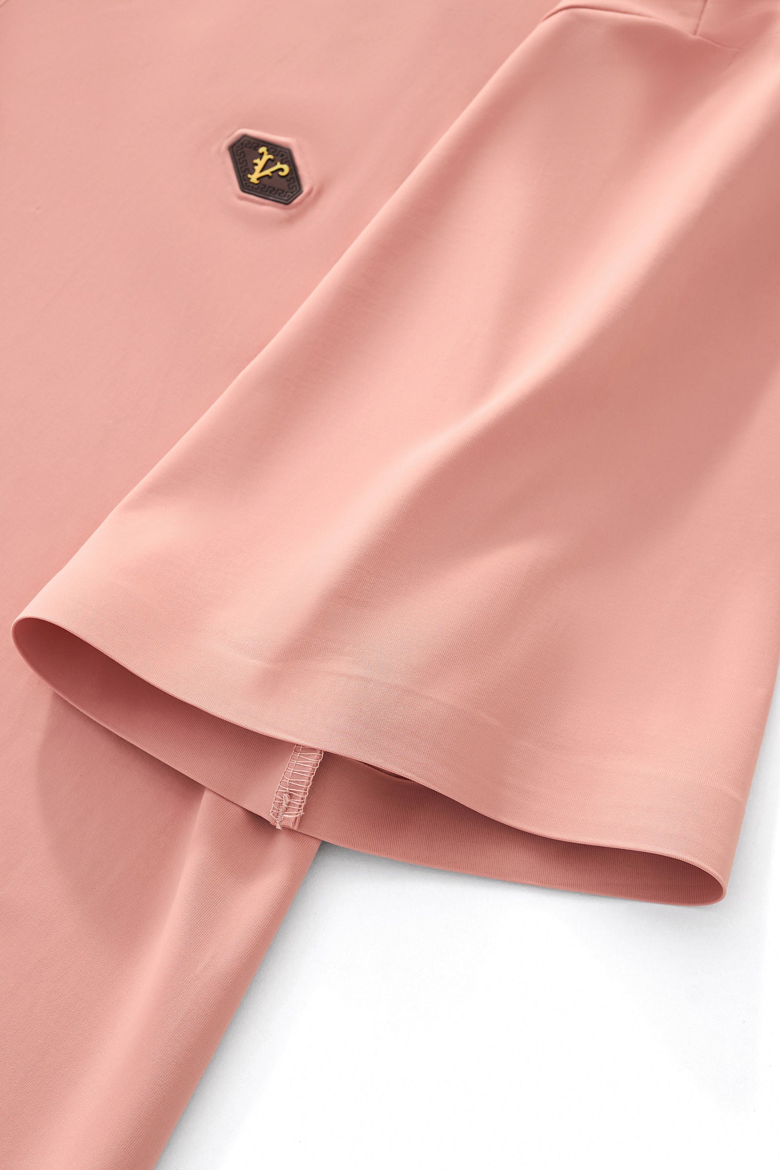 Embossed Placket Performance Polo – El Baron BRICK