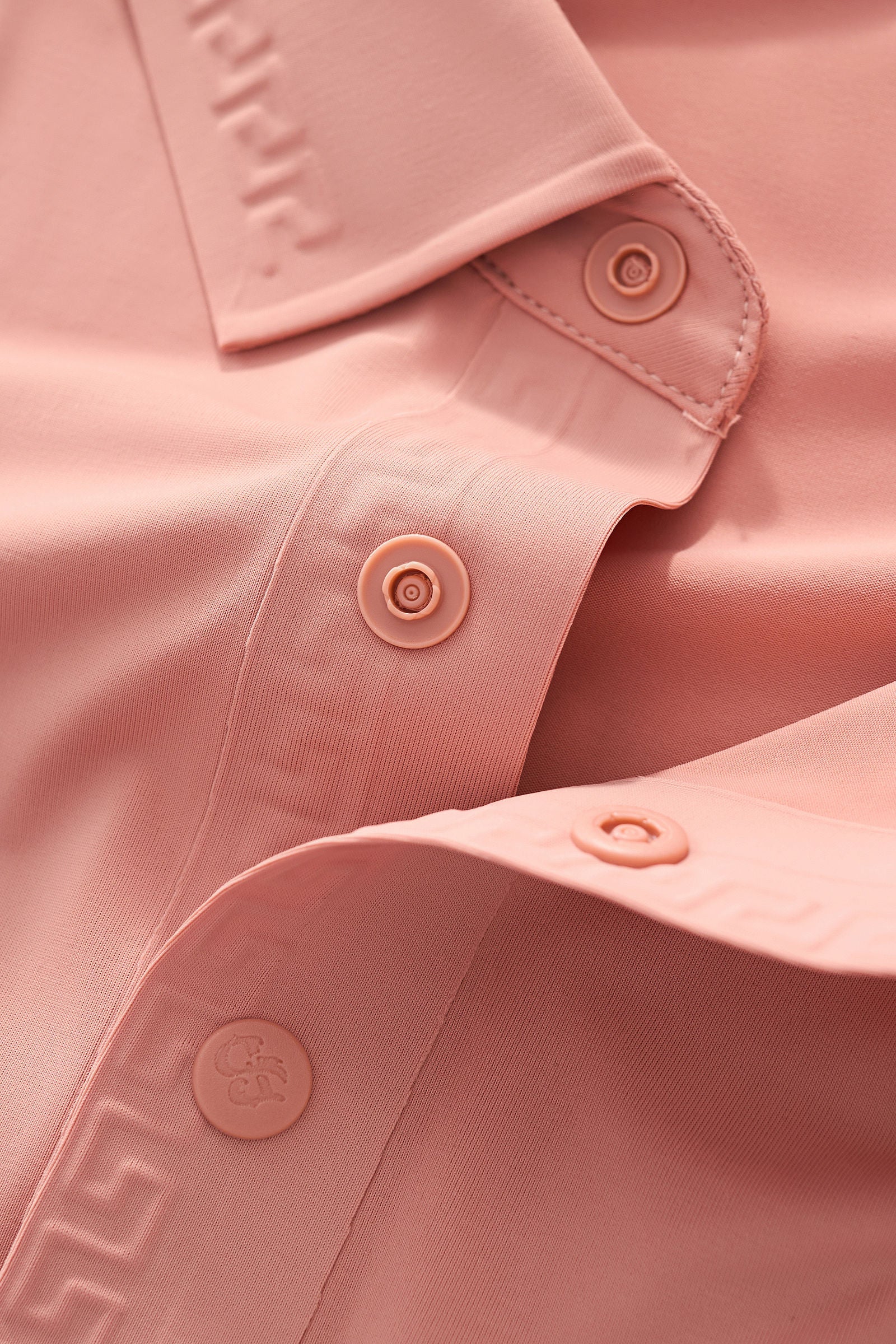 Embossed Placket Performance Polo – El Baron BRICK