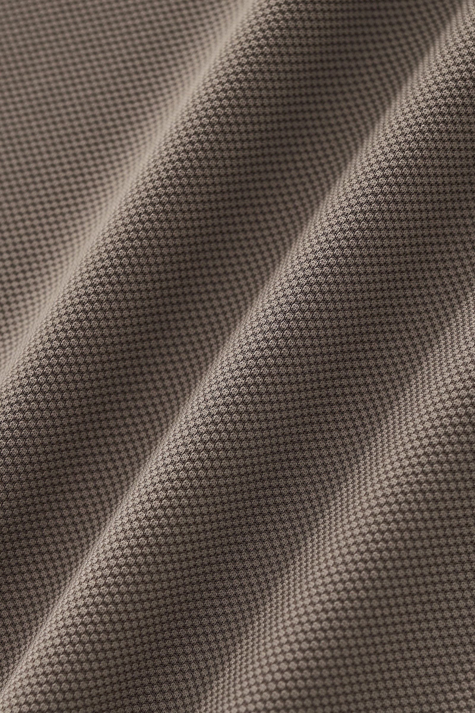 Textured Collar Performance Polo – El Baron KHAKI