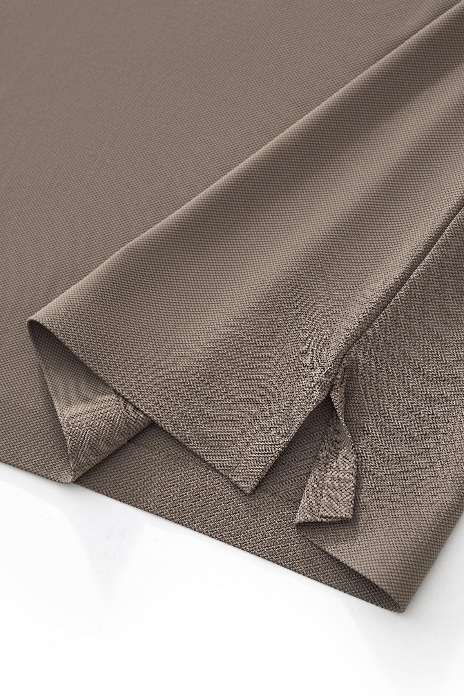 Textured Collar Performance Polo – El Baron KHAKI