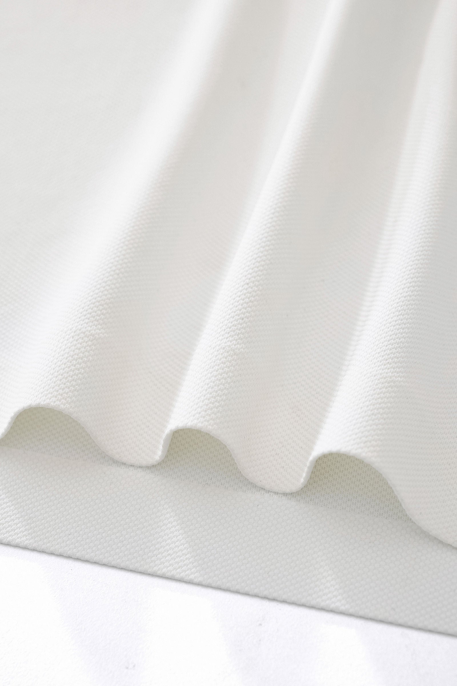Textured Collar Performance Polo – El Baron WHITE