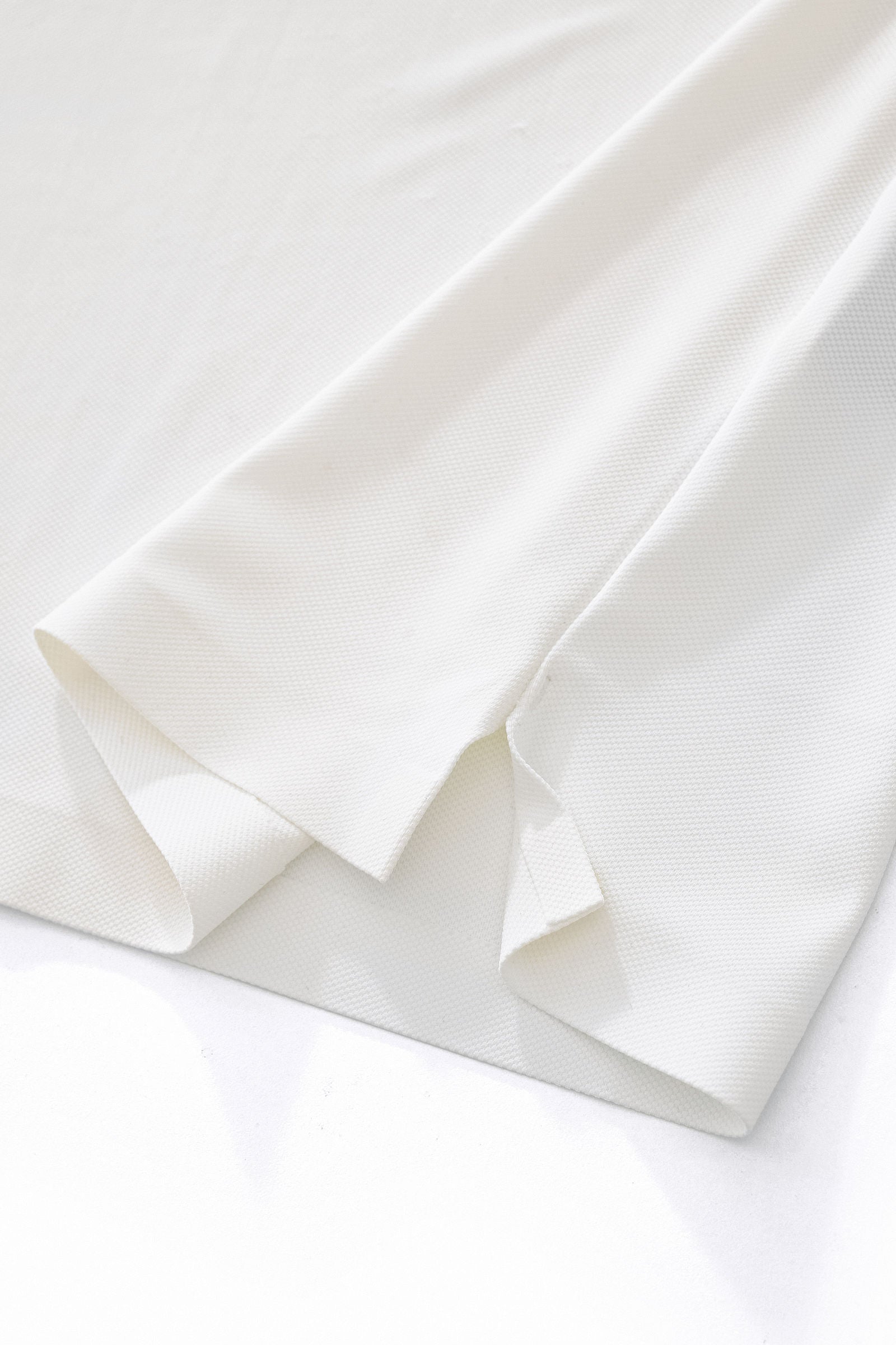 Textured Collar Performance Polo – El Baron WHITE