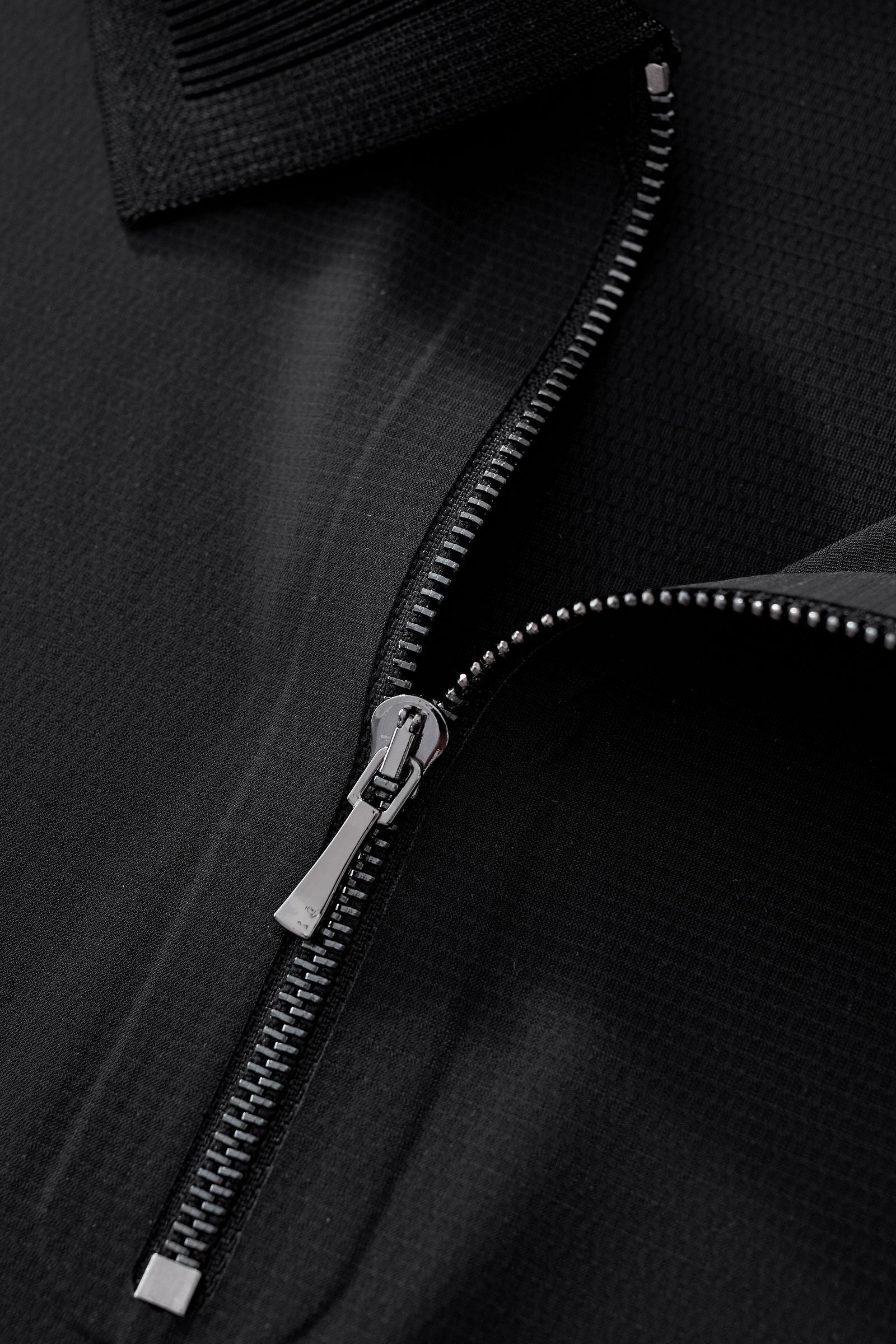 Zip Placket Performance Polo – El Baron BLACK