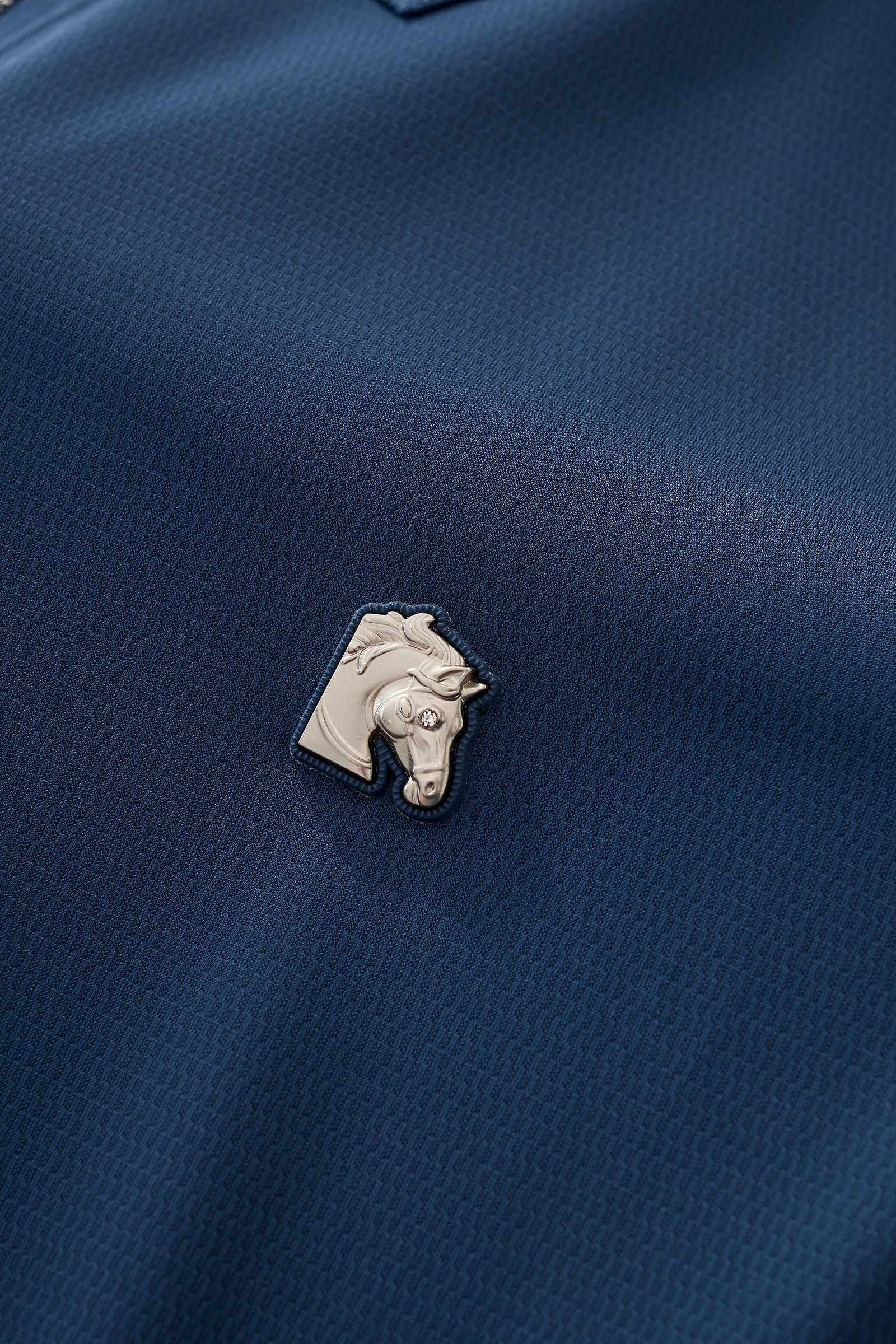 Zip Placket Performance Polo – El Baron DARK BLUE