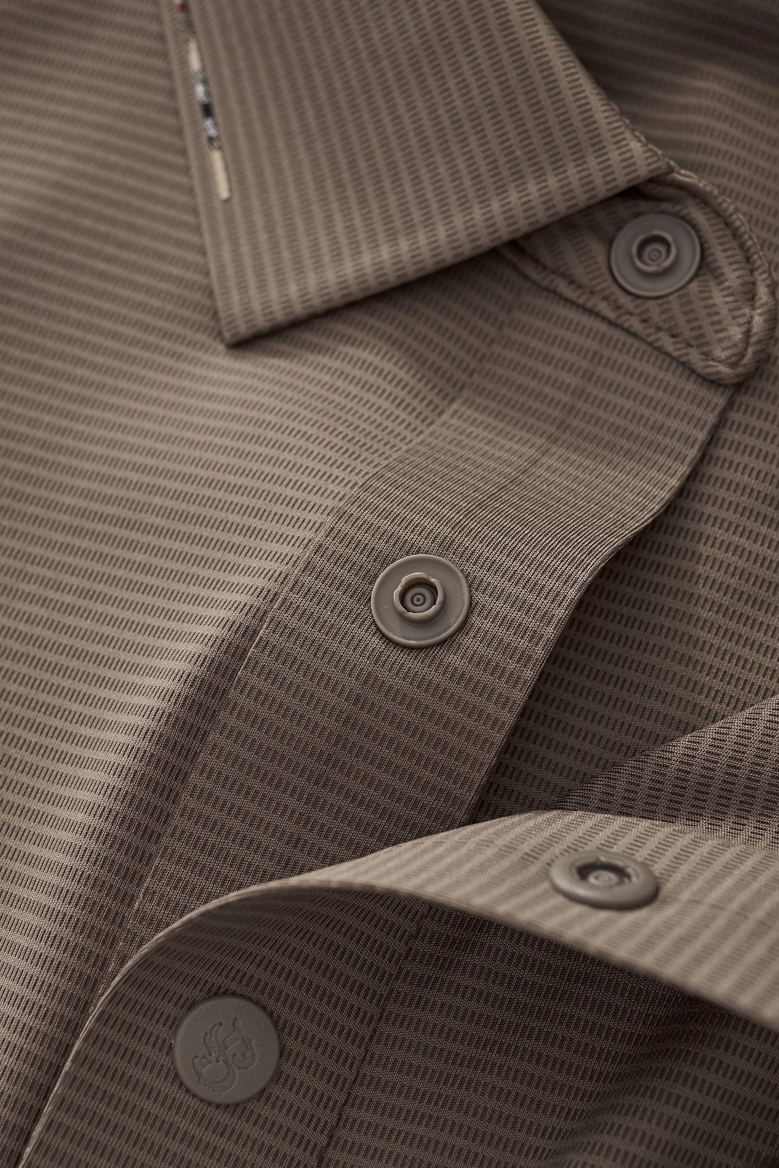 Contrast Trim Detail Polo – El Baron BROWN
