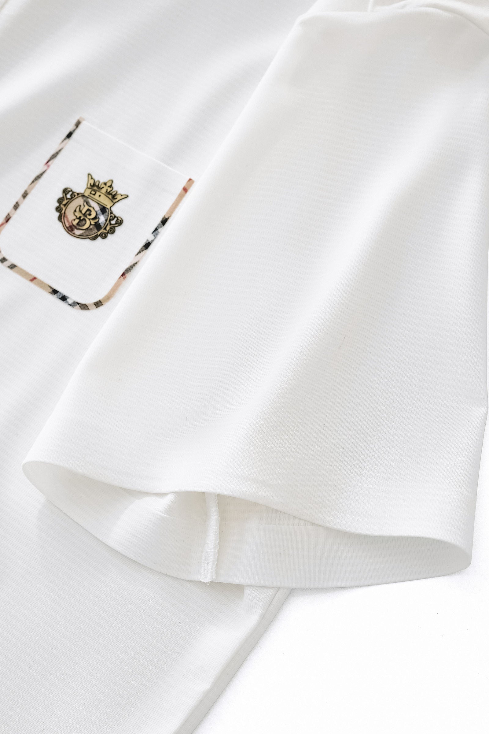 Contrast Trim Detail Polo – El Baron WHITE