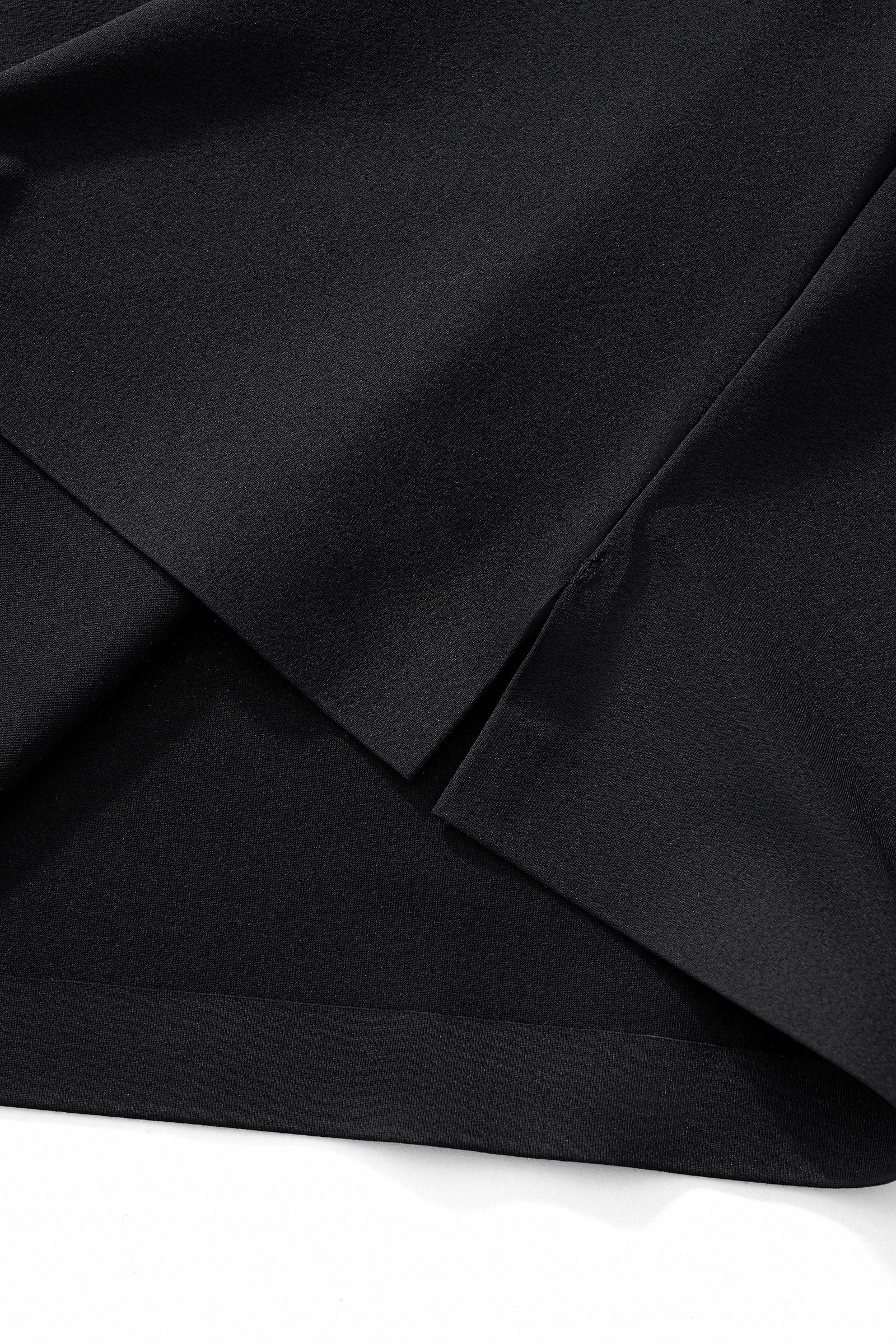 Stripe Collar Performance Polo – El Baron BLACK