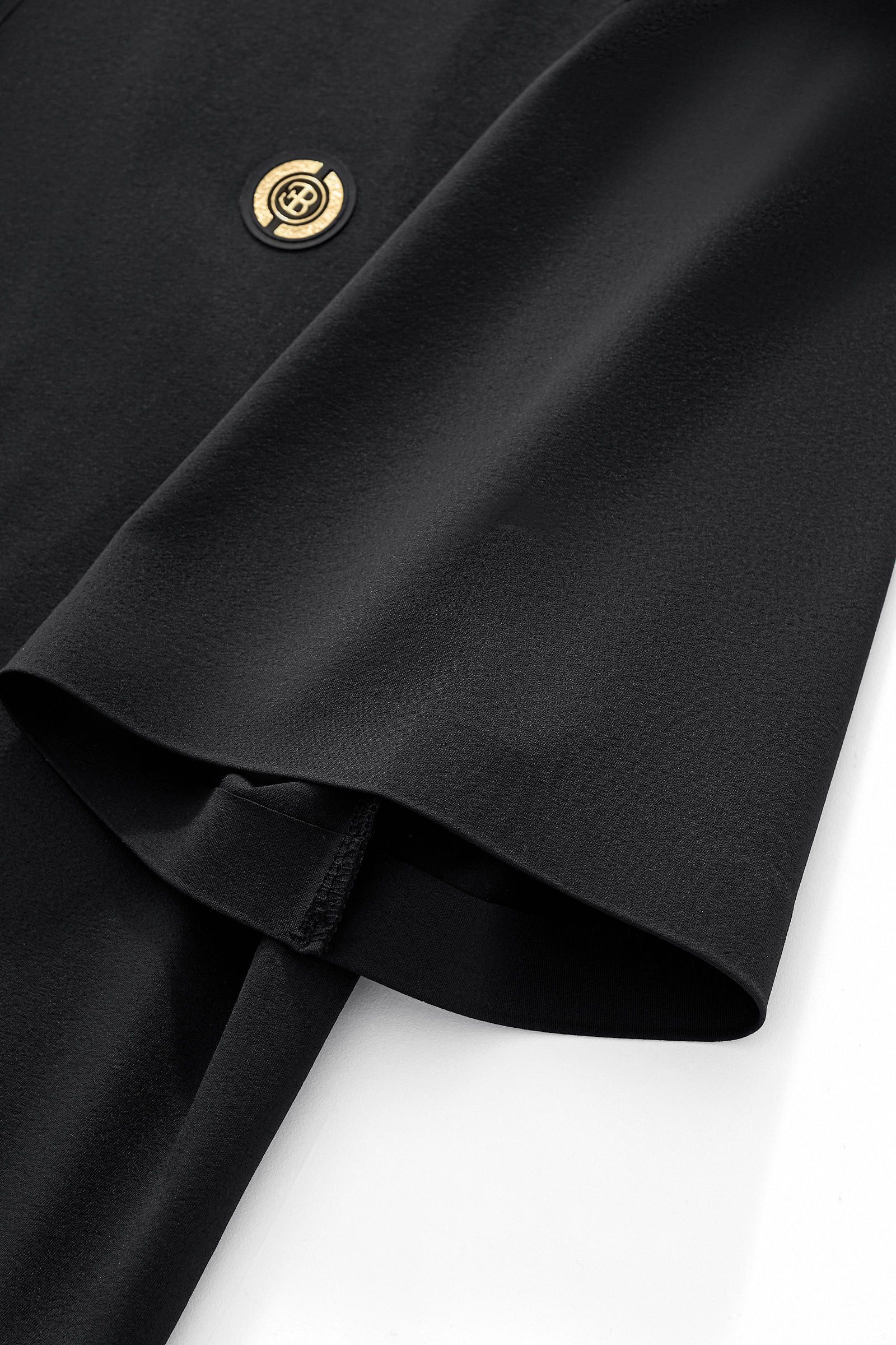 Stripe Collar Performance Polo – El Baron BLACK