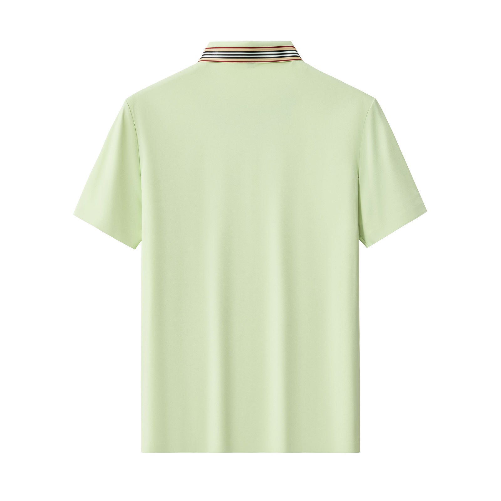 Stripe Collar Performance Polo – El Baron GREEN