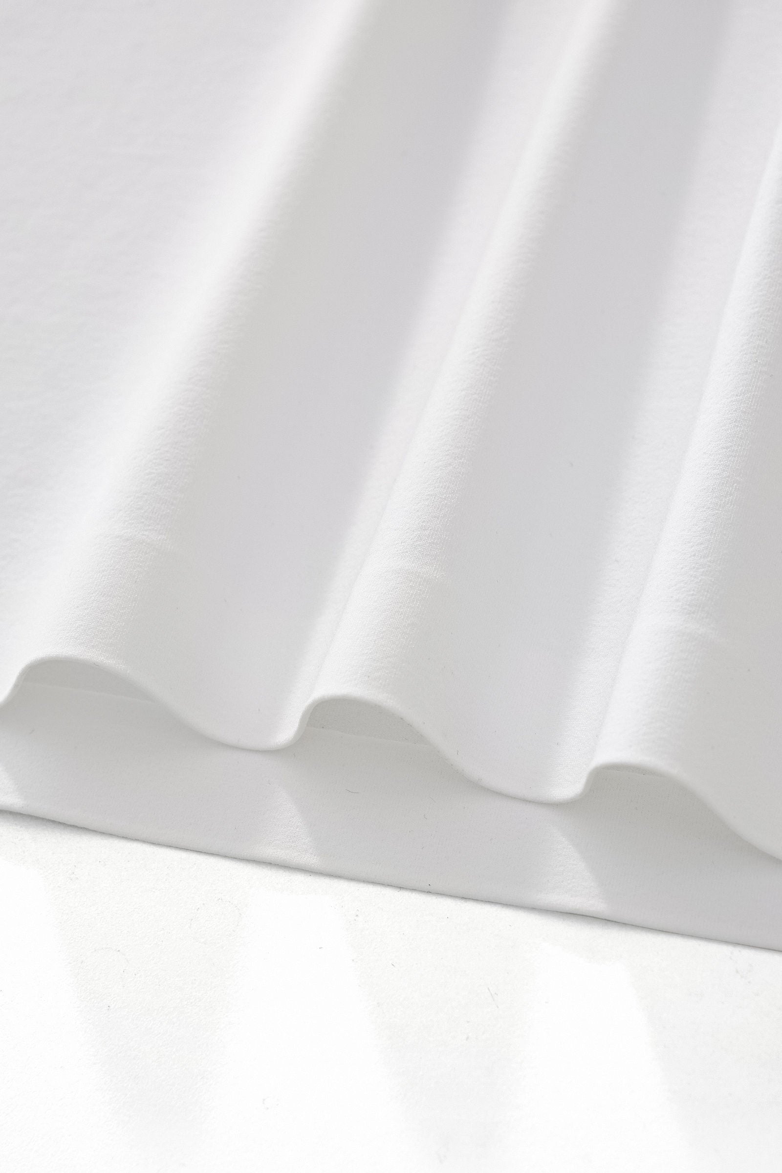 Stripe Collar Performance Polo – El Baron WHITE