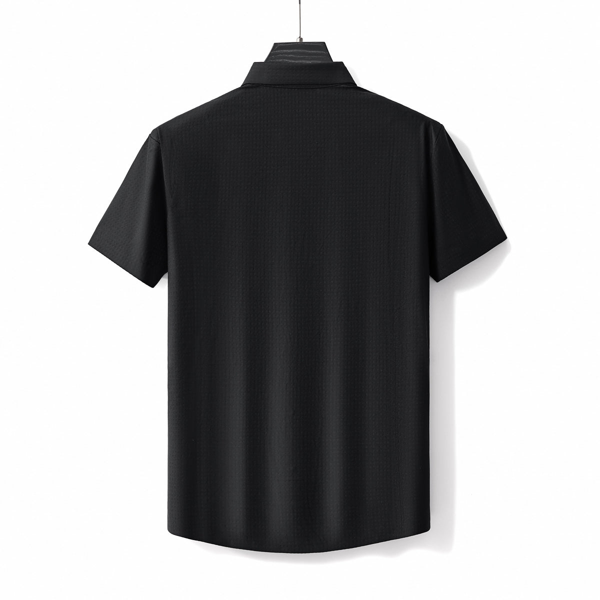 Stitchless Stretch Poplin SS Shirt BLACK