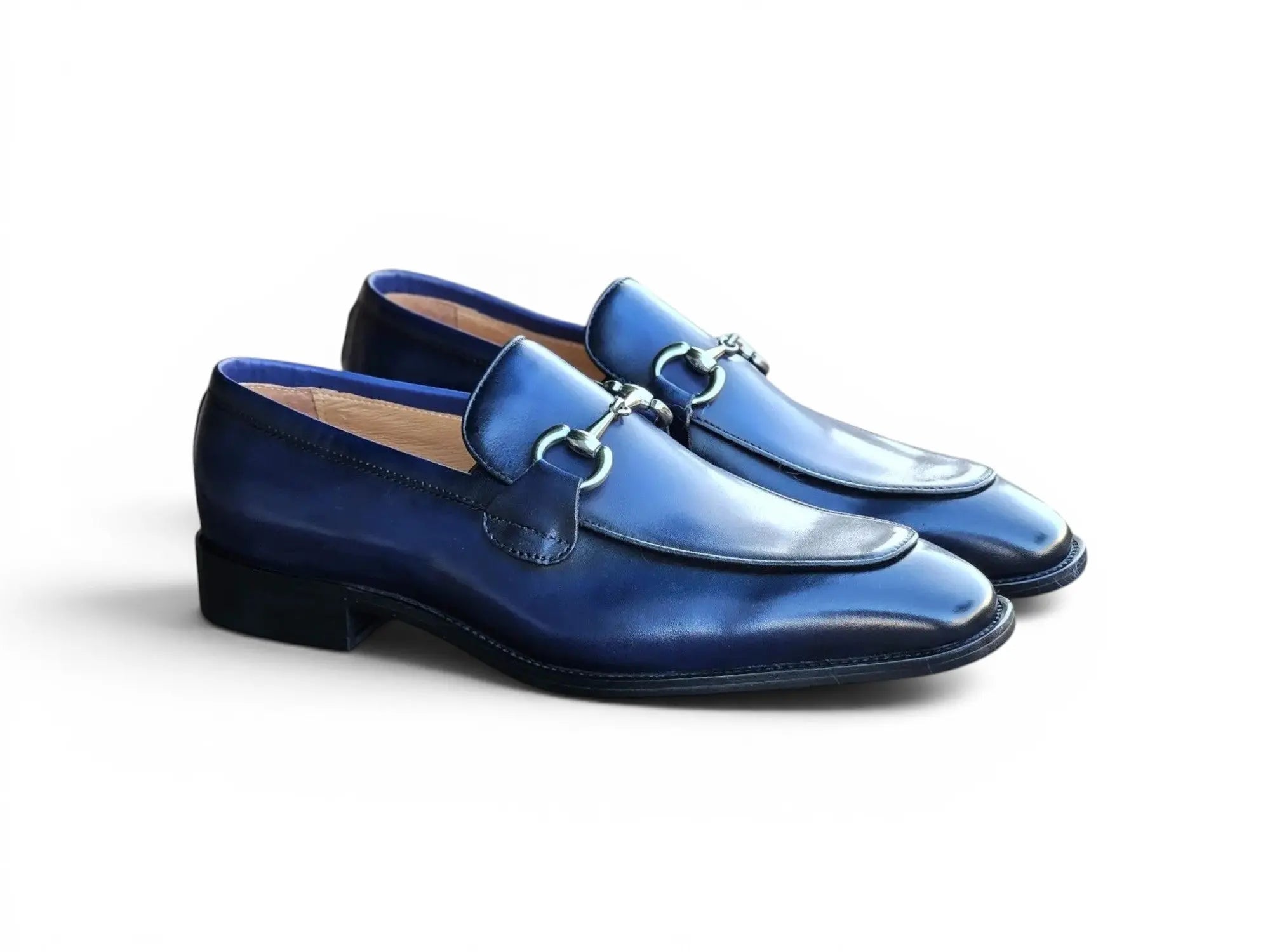 Burnished Calfskin Horsebit Loafer
