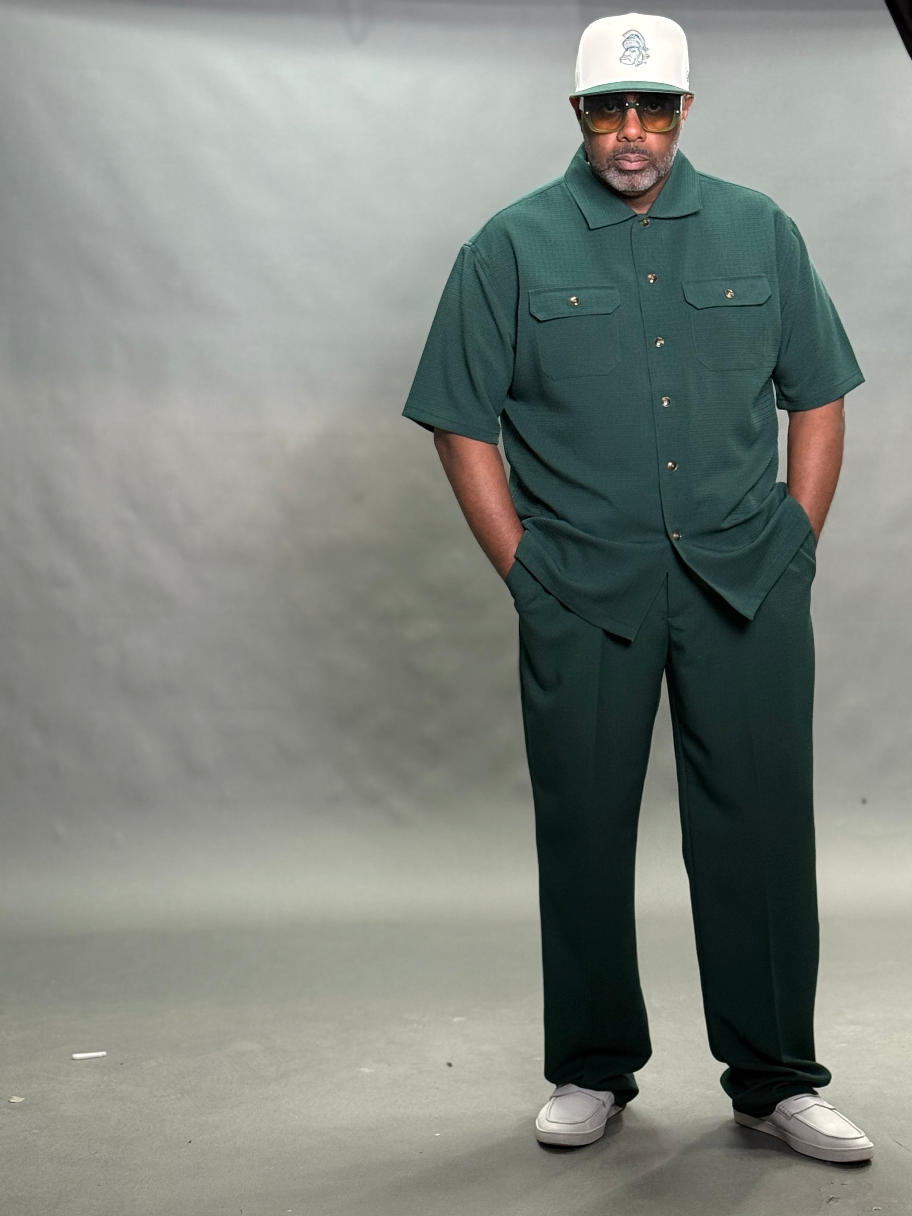 Lanzino "Midtown" Pant Set (Hunter)