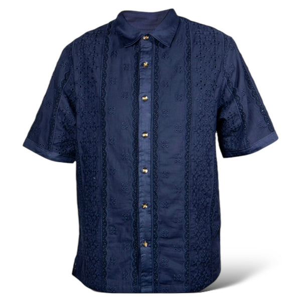 Prestige "Skyline" Cotton Shirt (Navy)