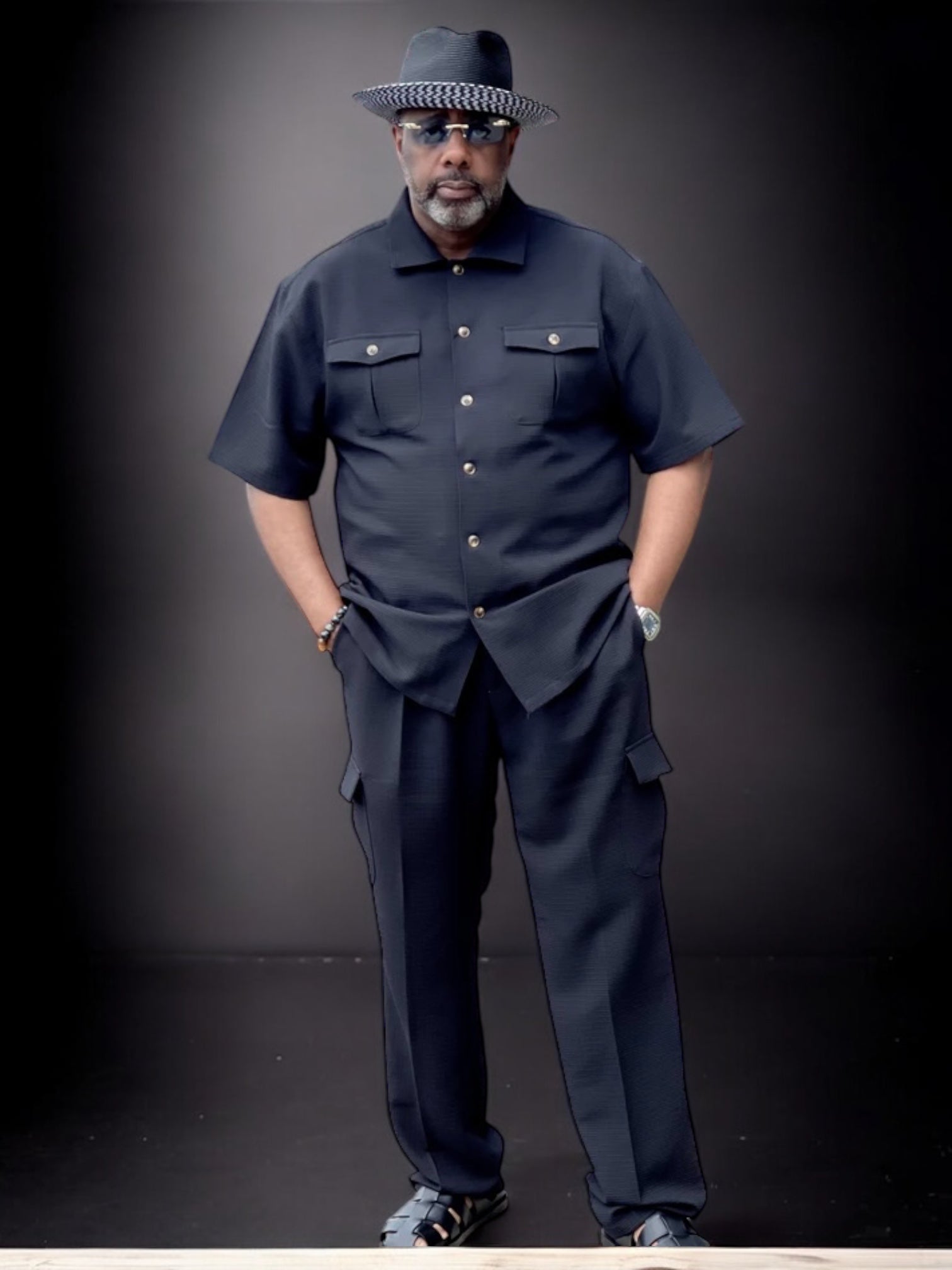 Lanzino "Cargo" Pant Set (Black)