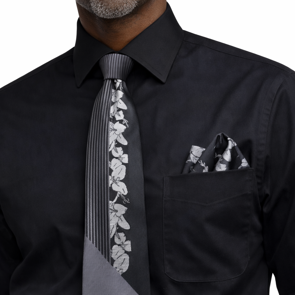 Rossi Man Tie & Pocket Round Set – RMR362-1