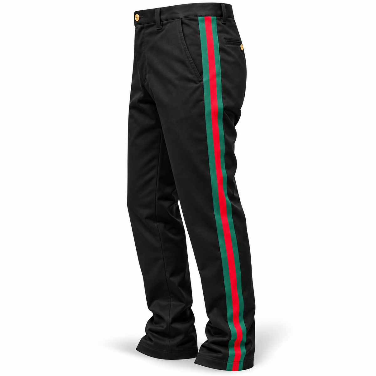 Prestige "Designer" Cotton Jean Pant (Black/Red/Green)