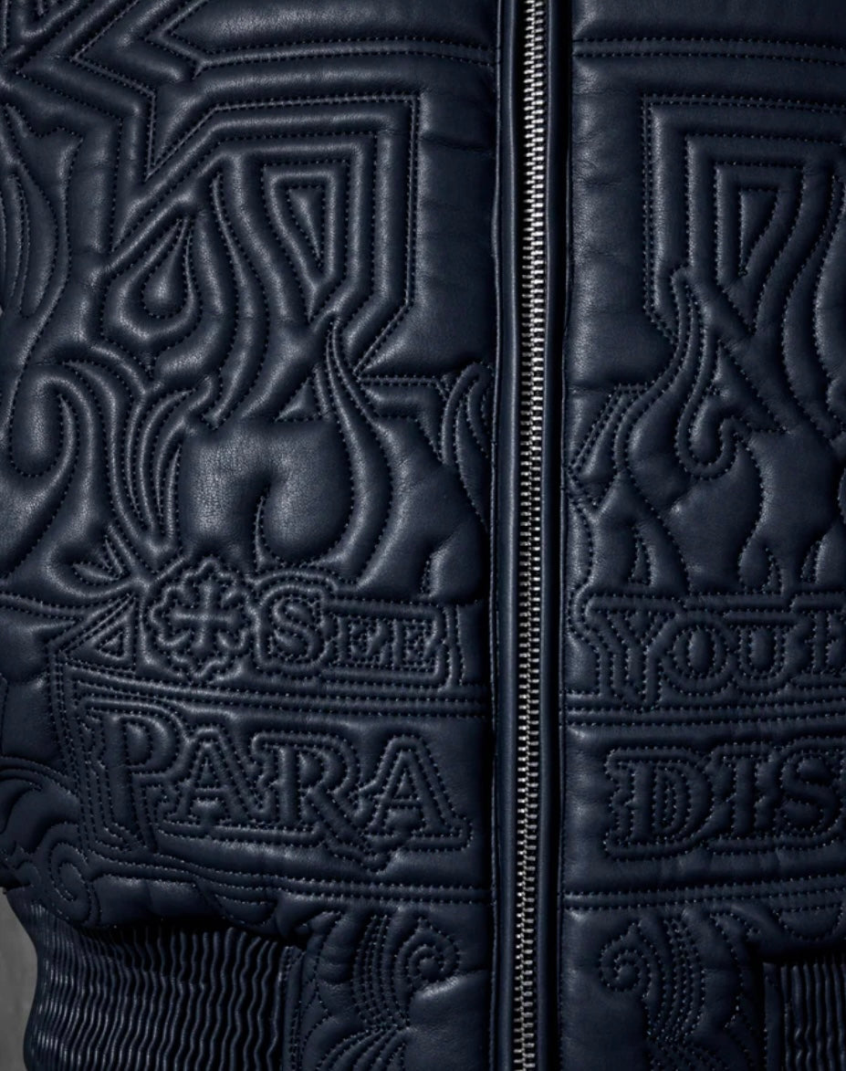 Graphic Bomber Jacket (Navy)