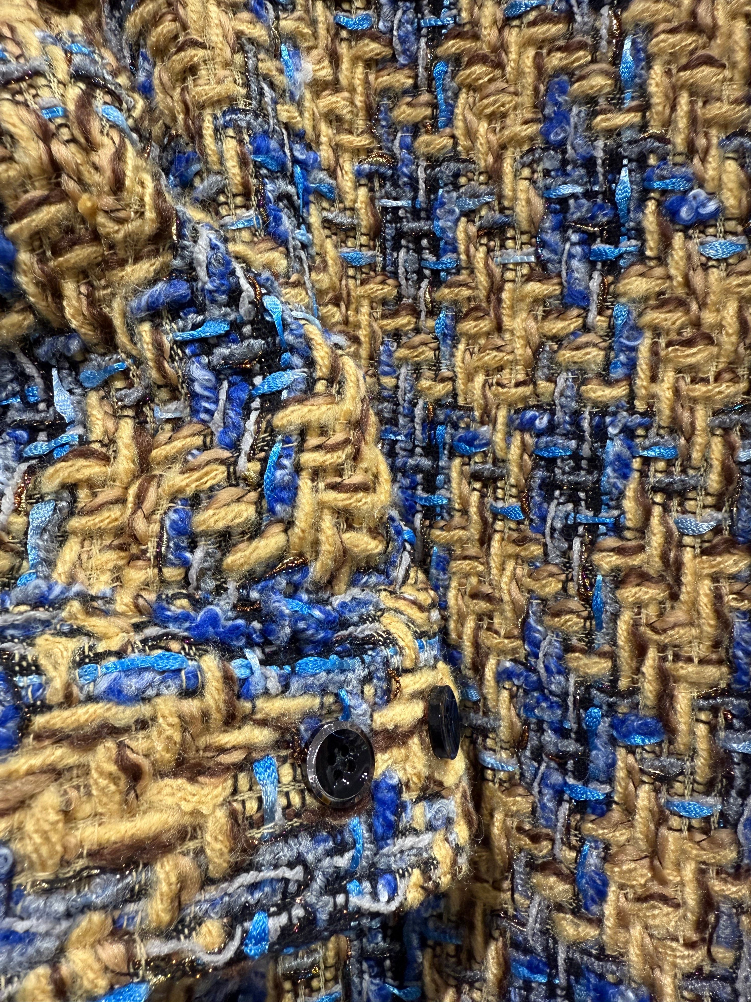 Lanzino Shirt Jacket (Navy/Gold)